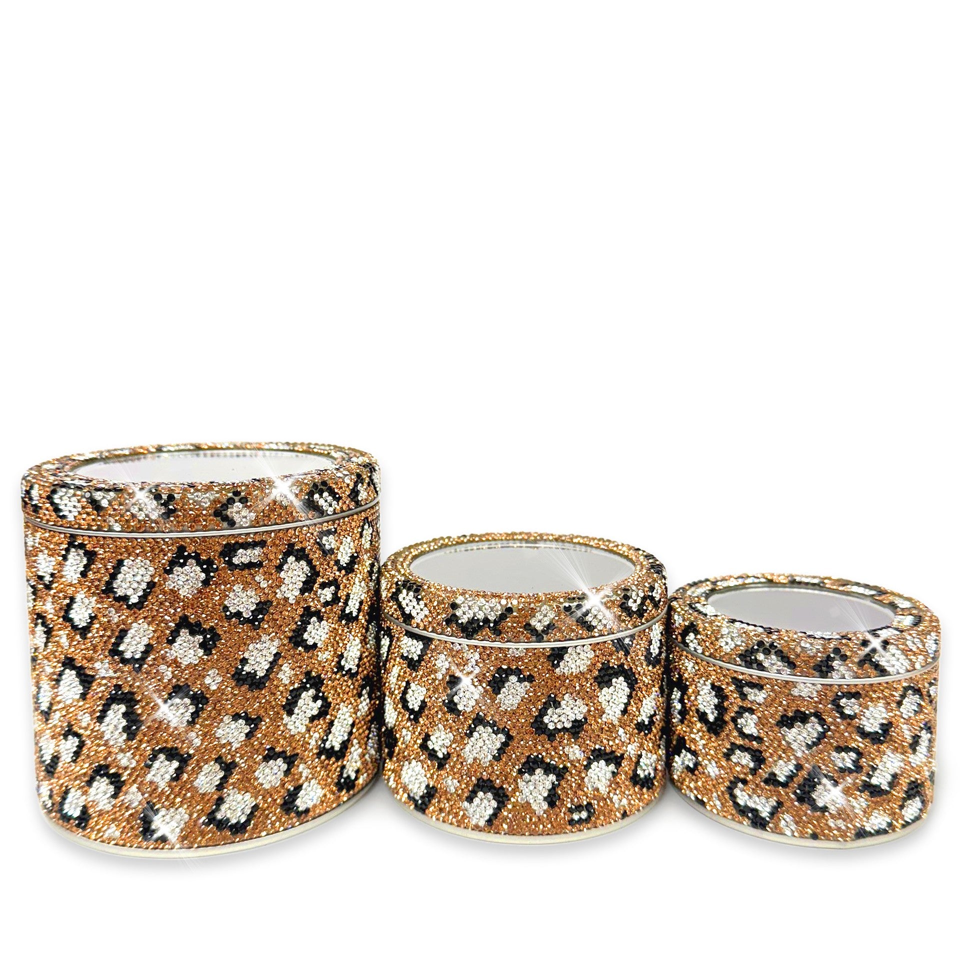 Jacqueline Kent Jewelry Container Set Leopard Gold
