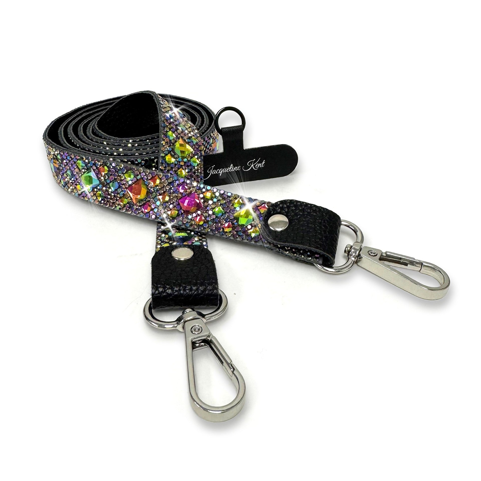 PHONE LONG LANYARD CROSSBODY PURPLE MULTI AB