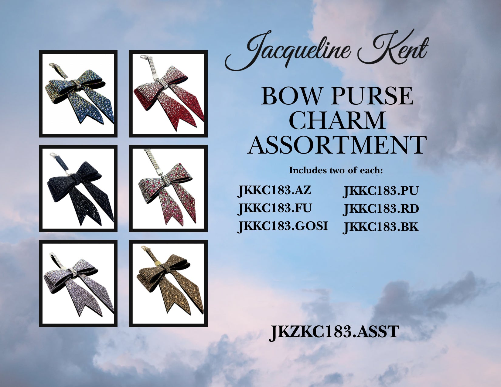 BOW PURSE CHARM ASSORTMENT