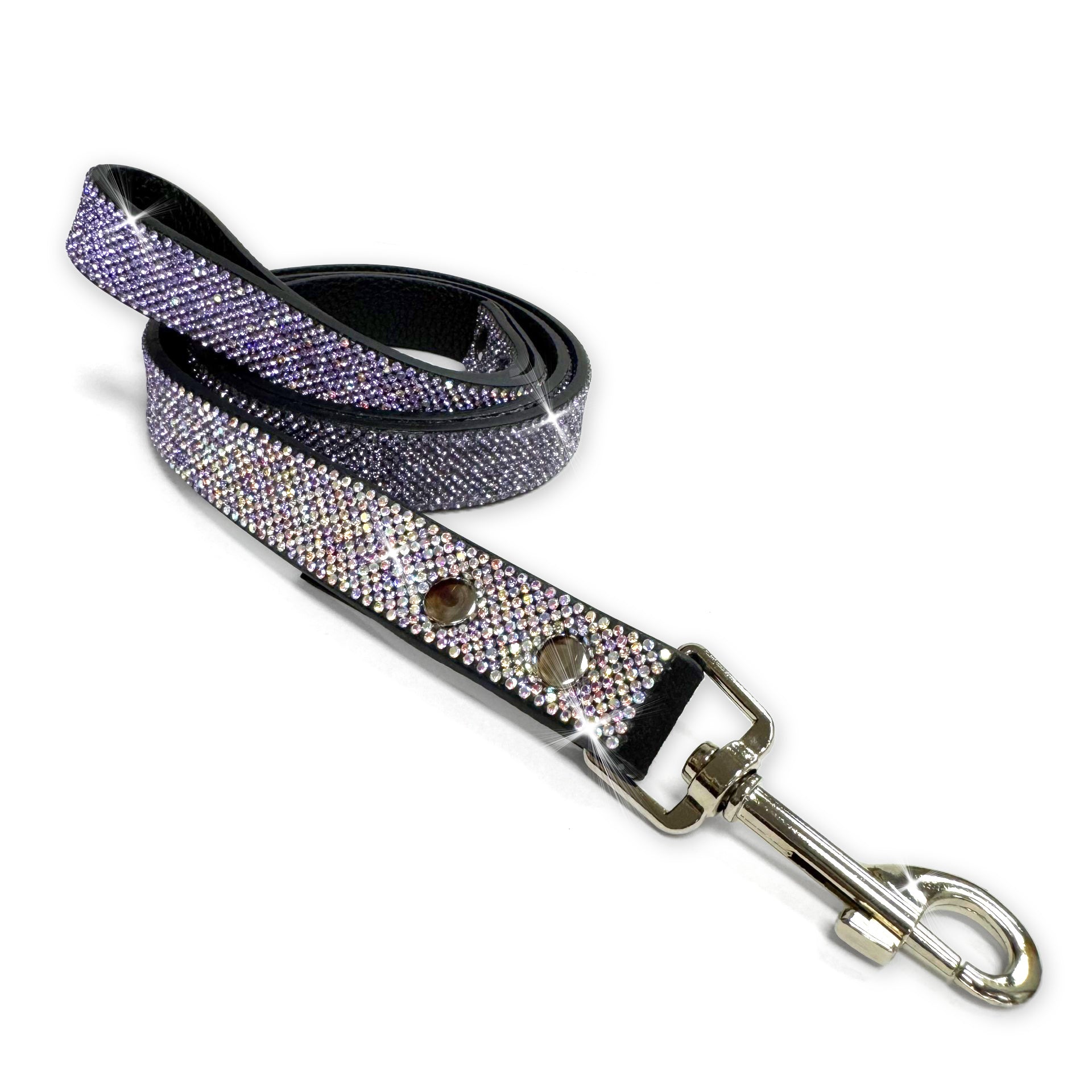 DIAMONDS IN THE RUFF PURPLE OMBRE LEASH