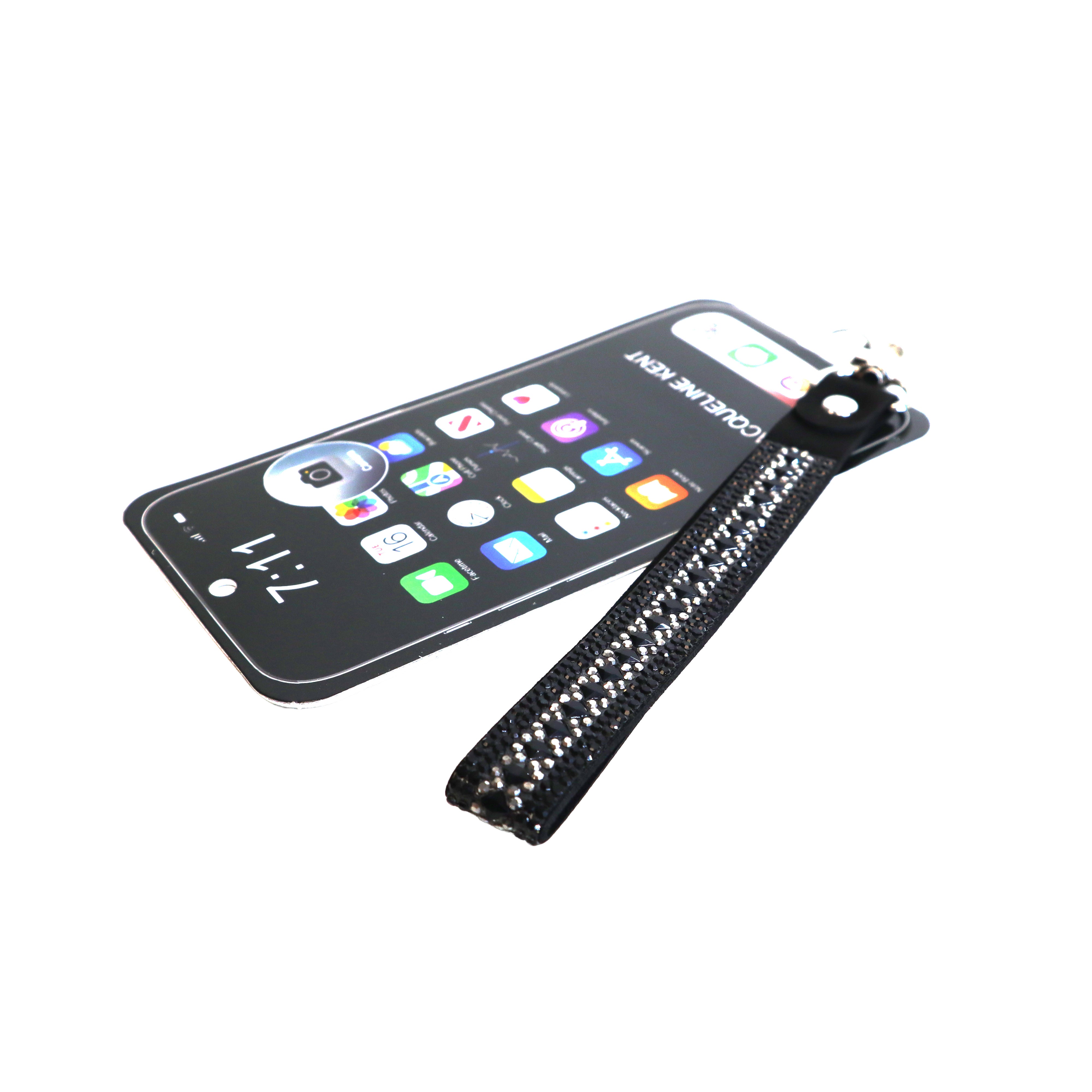 STARRY NIGHT PHONE WRIST LANYARD BLACK