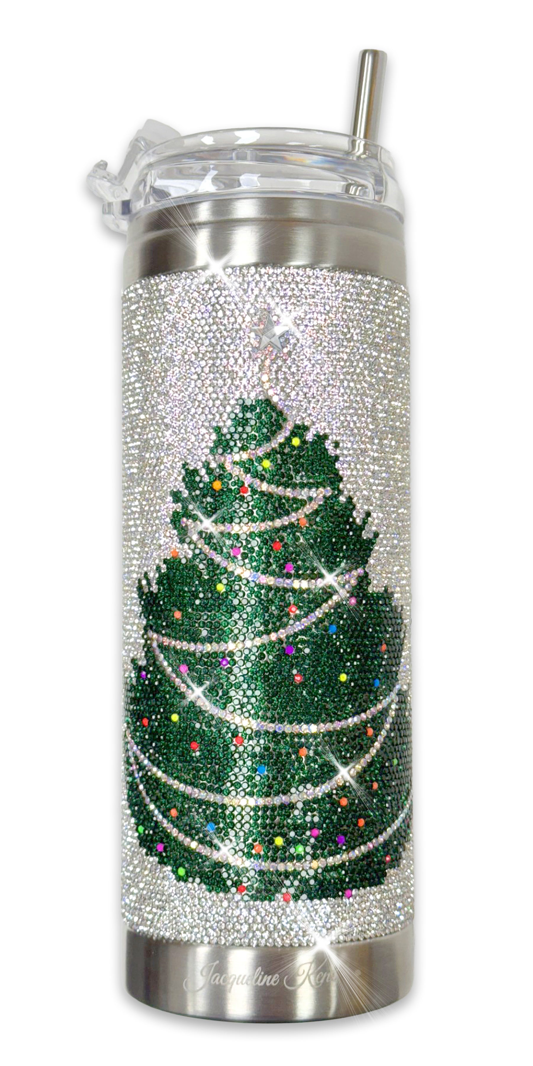 TUMBLER CRYSTAL TREE SILVER
