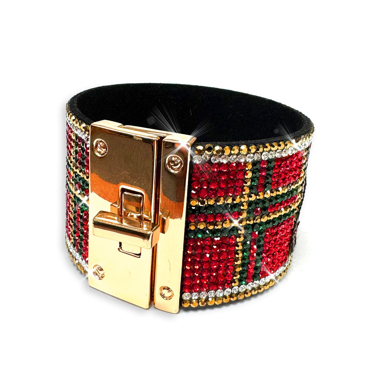 PLAID COLLECTION CUFF RED