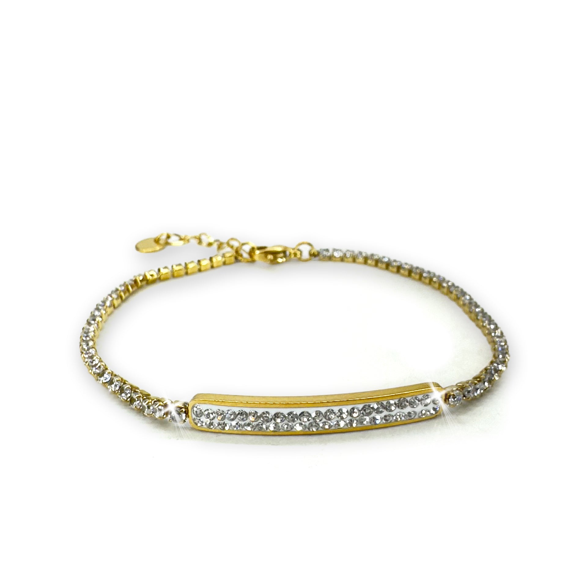 Jacqueline Kent Bracelet Tennis Bar Gold