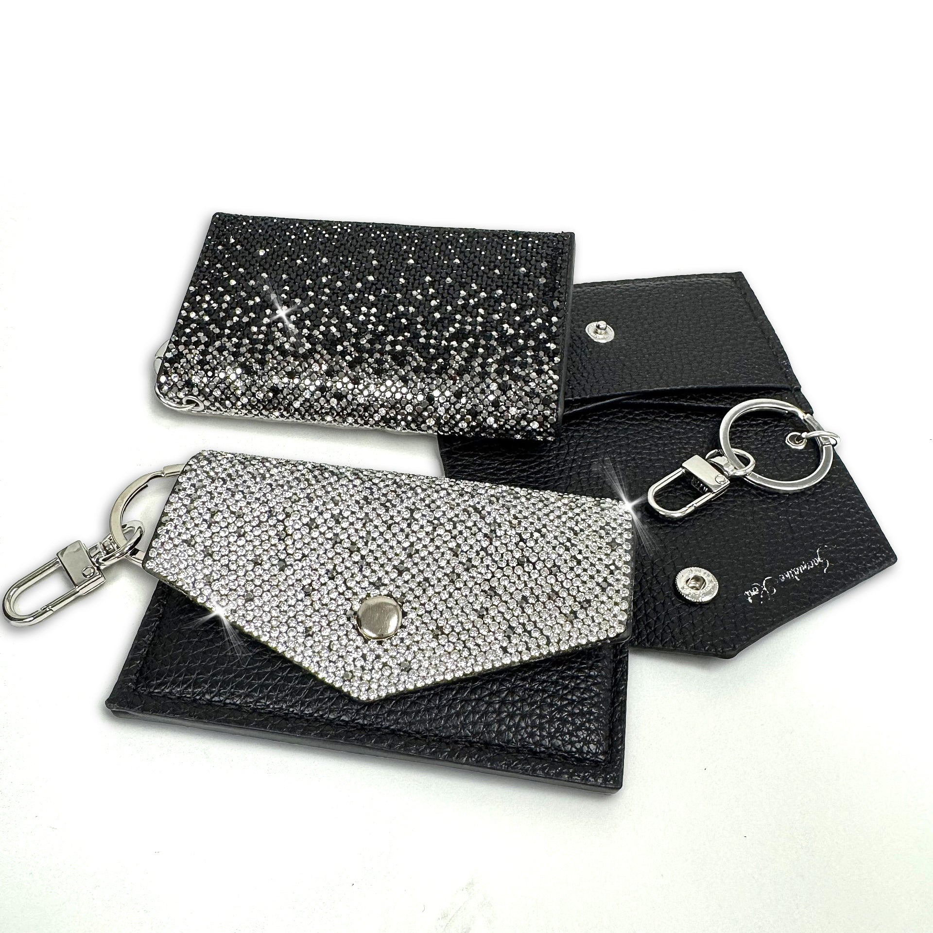 LITTLE BLACK DRESS COLLECTION CARD PURSE BLACK OMBRE