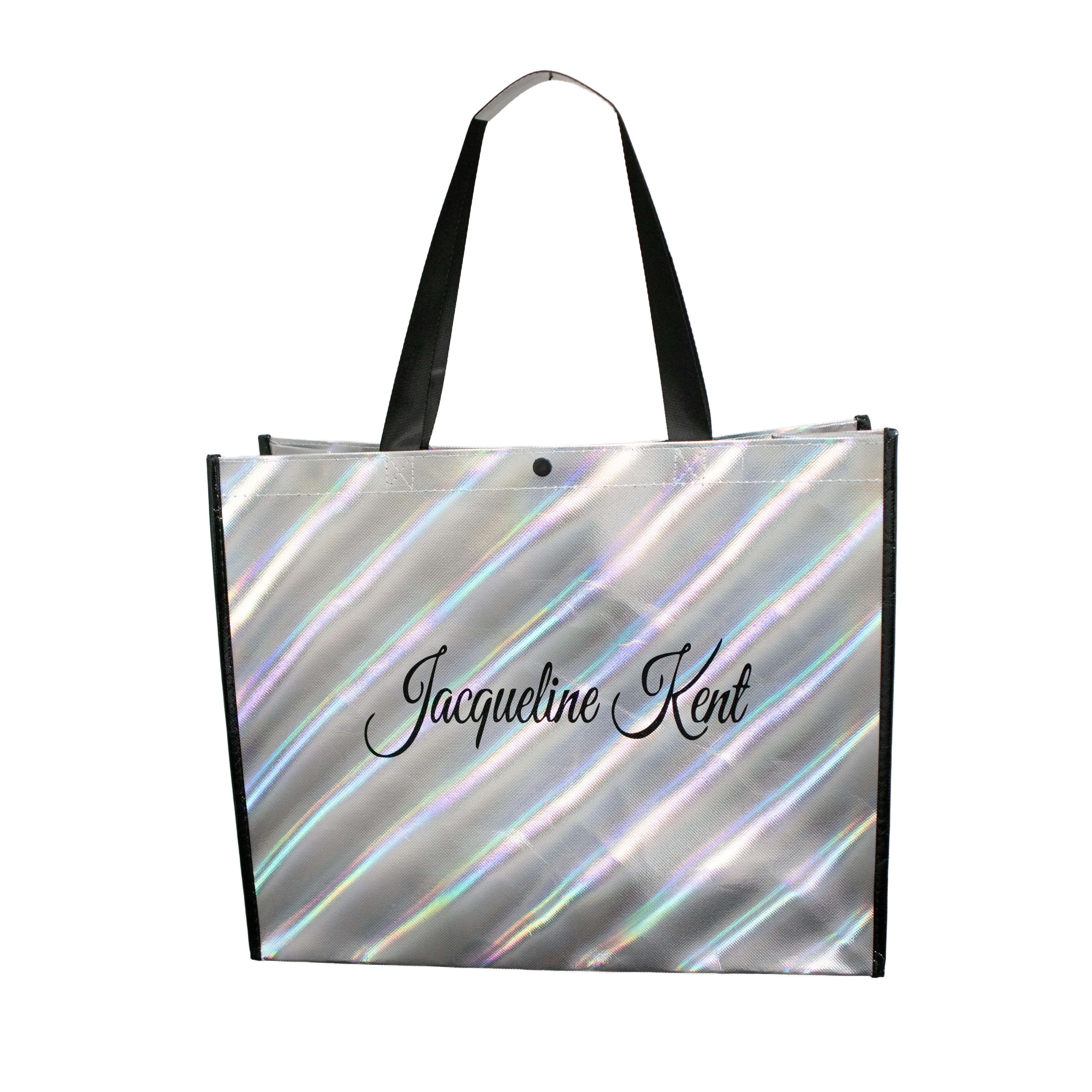 SHOPPING TOTE SILVER