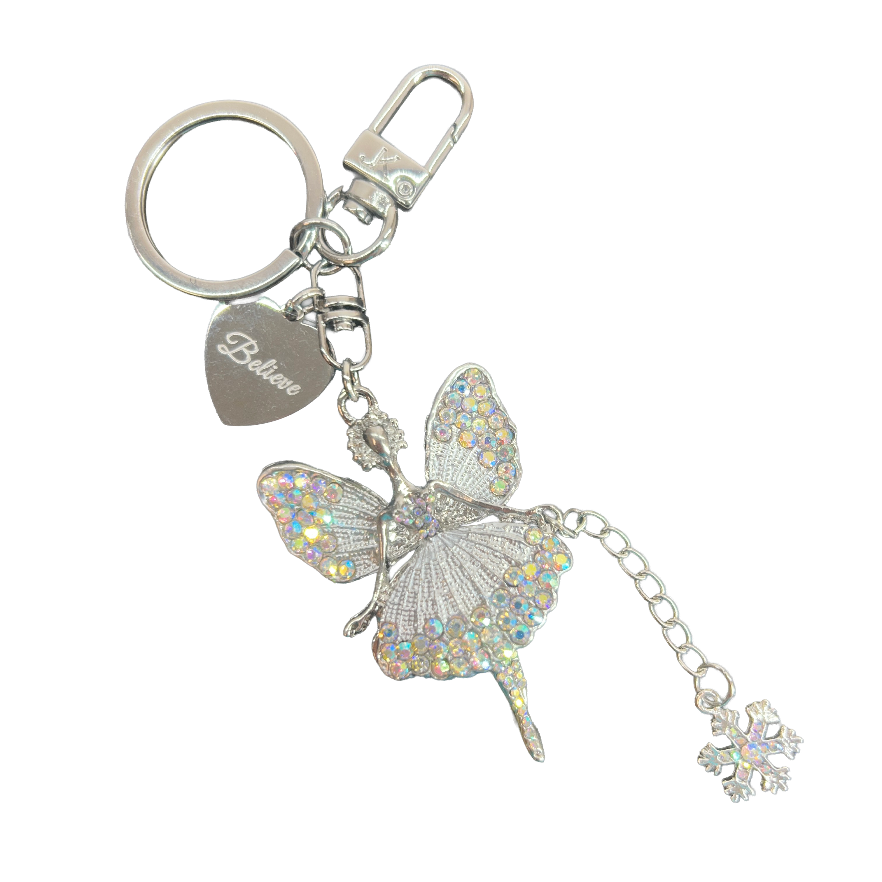 PURSE CHARM ANGEL BLUE FROST