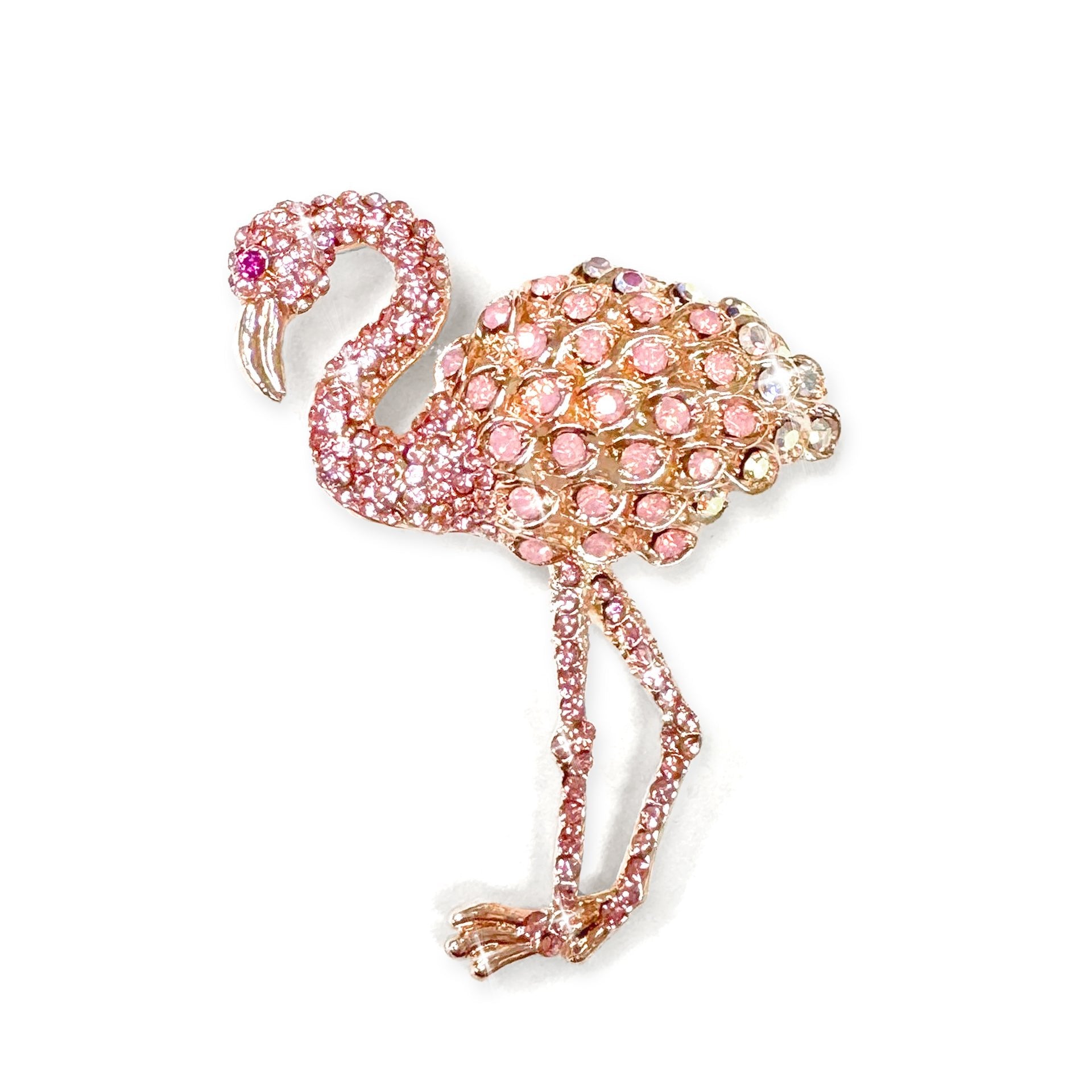 BROOCH FLAMINGO PINK
