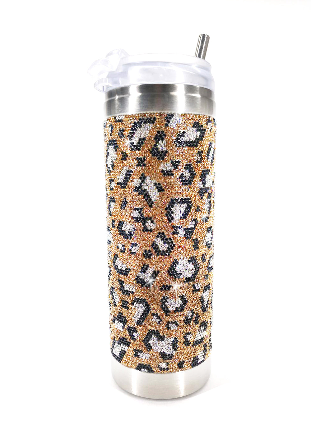 Jacqueline Kent Wild Leopard Lux Collection Tumbler – Gold