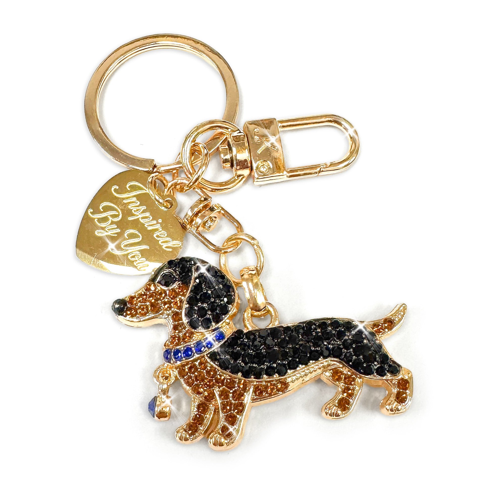 Jacqueline Kent Dachshund Purse Charm Gold