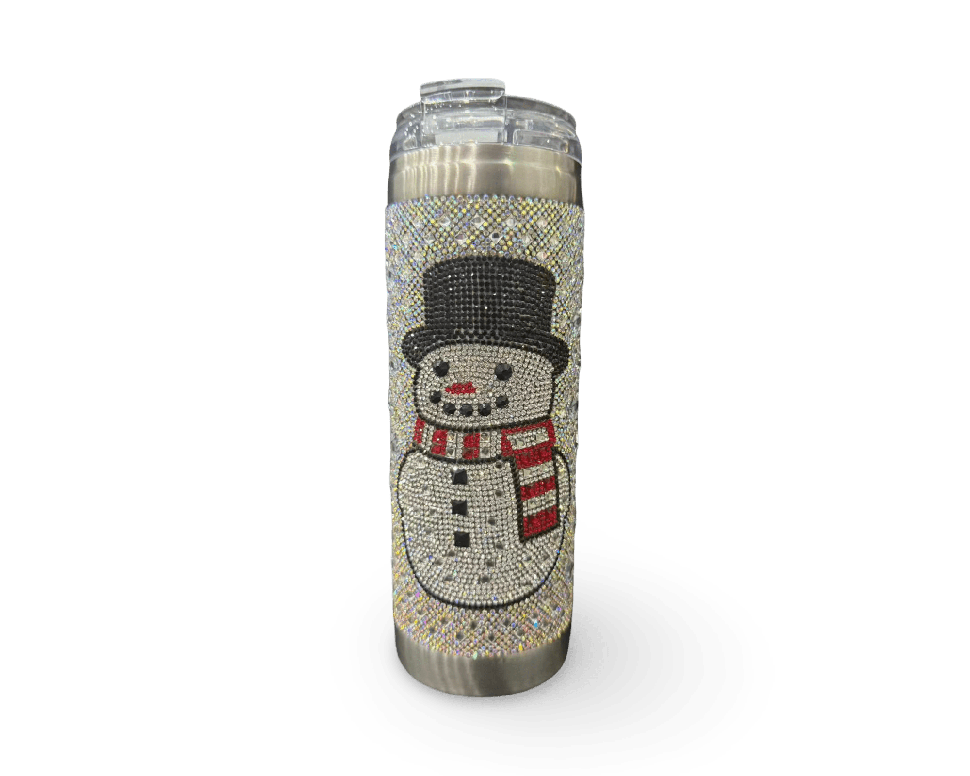 TUMBLER CRYSTAL SNOWMAN