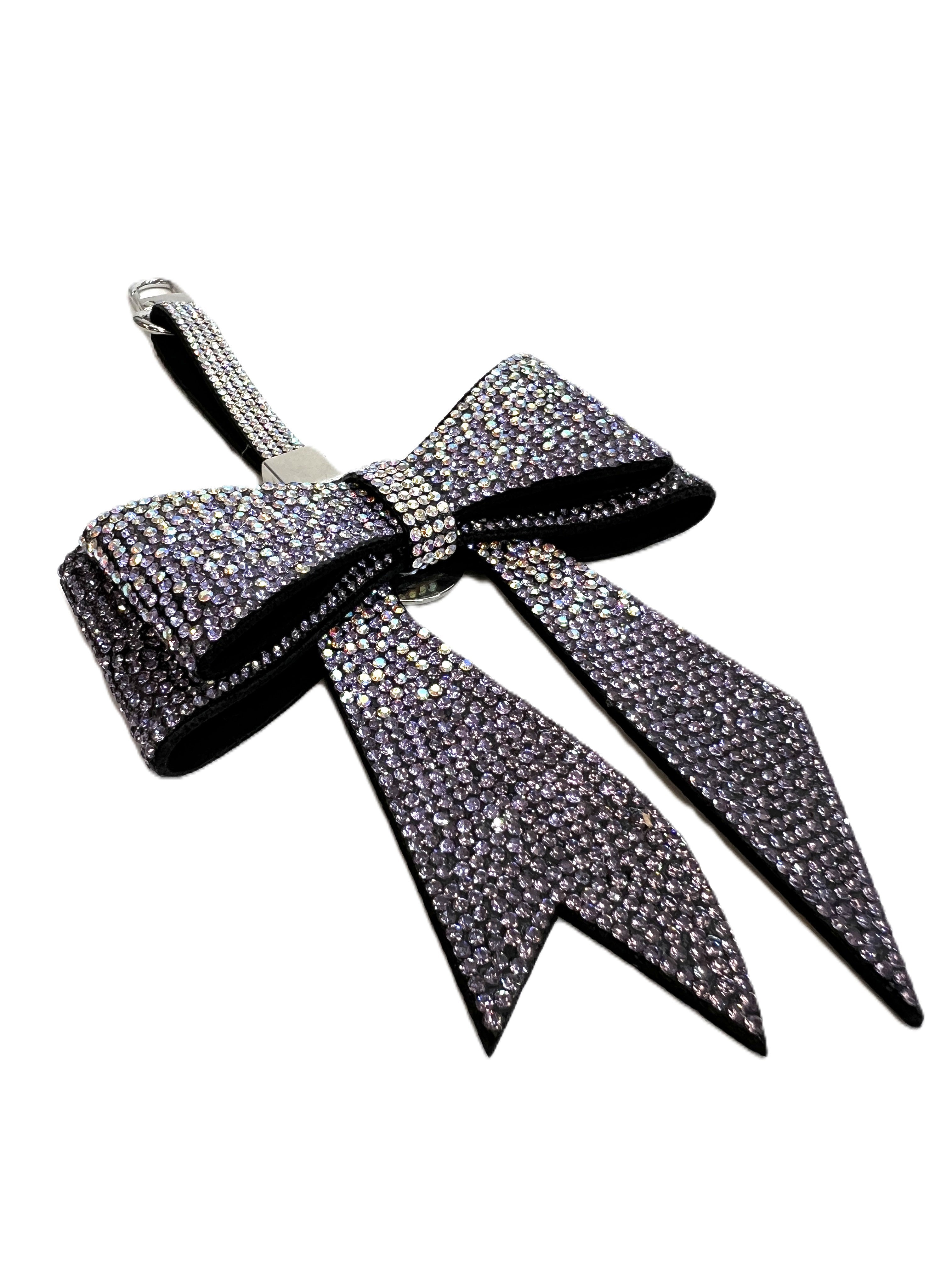 ULTRA VIOLET BOW PURSE CHARM PURPLE OMBRE