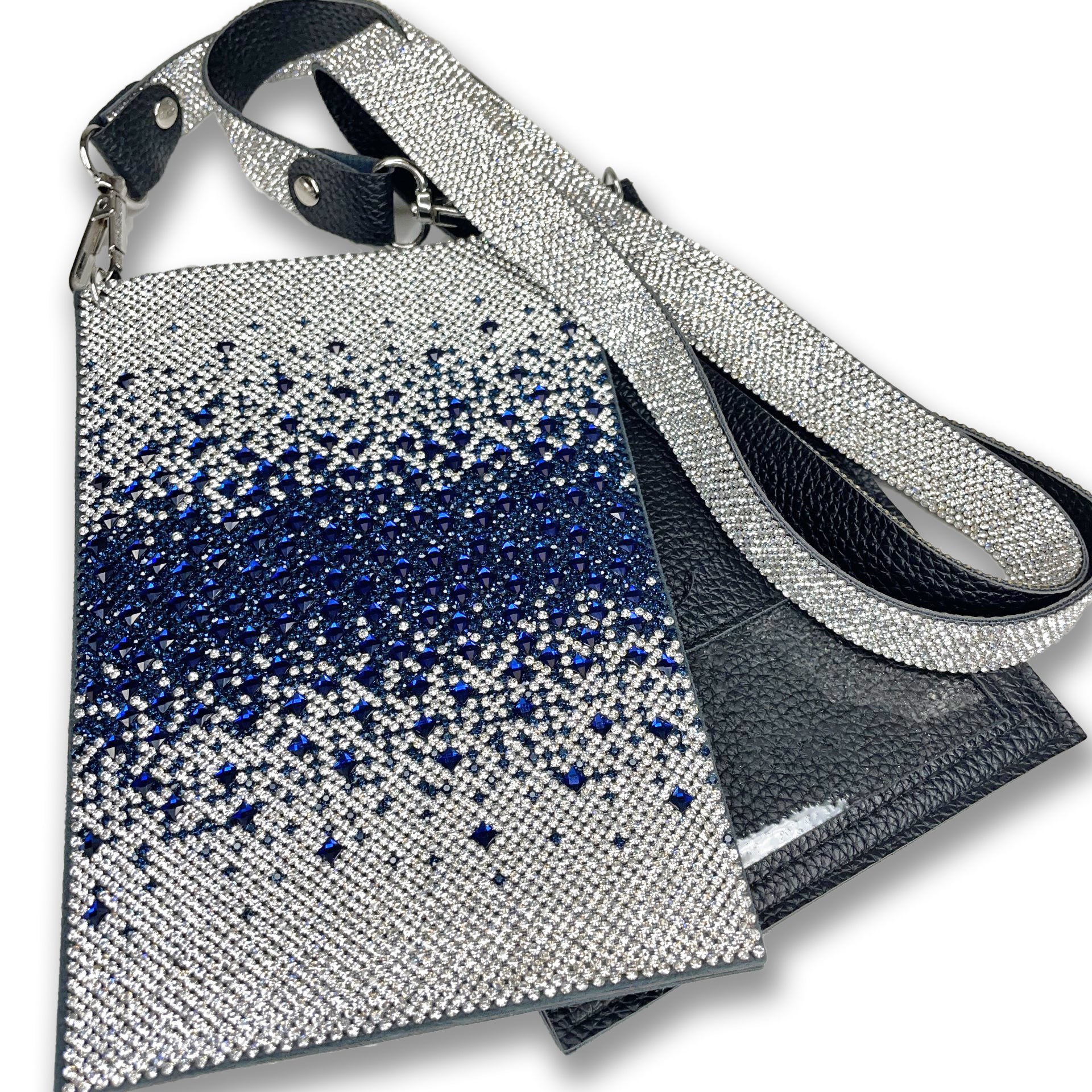 Jacqueline Kent Mariner's Cross Collection Cellphone Purse Navy Wave