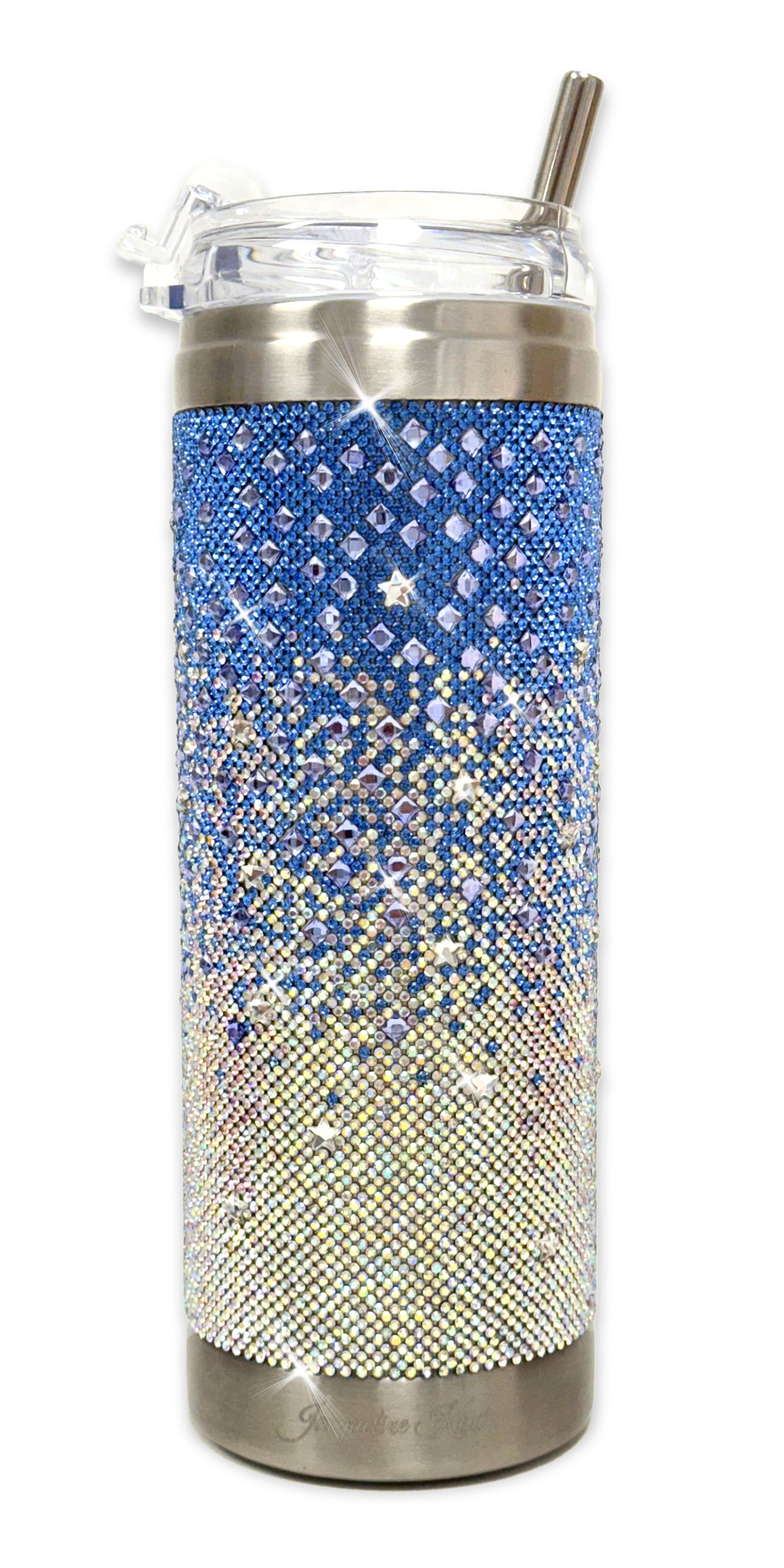 BLUE FROST TUMBLER CRYSTAL AZURE OMBRE