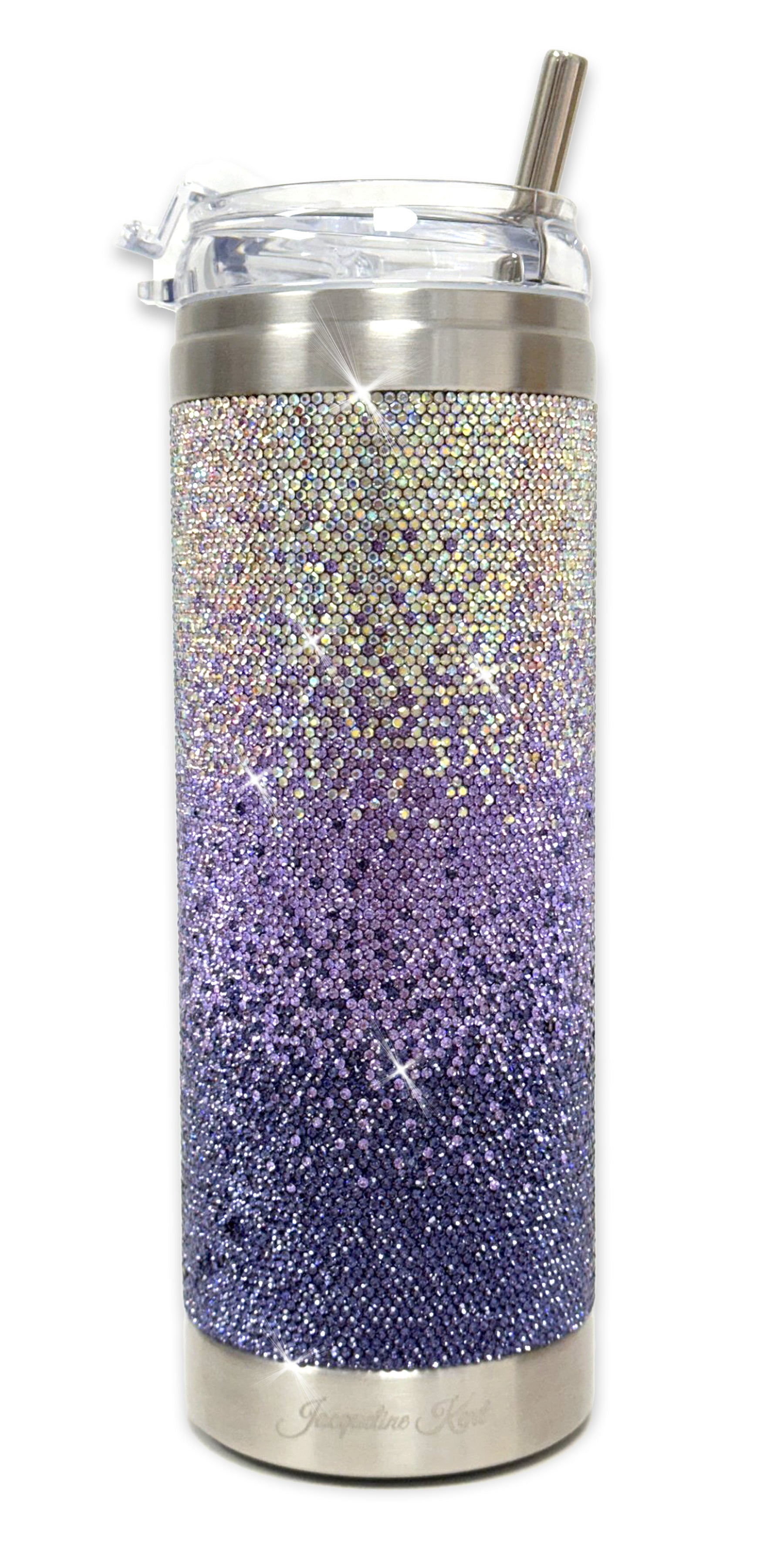 Jacqueline Kent Ultra Violet Crystal Tumbler – Purple Ombré
