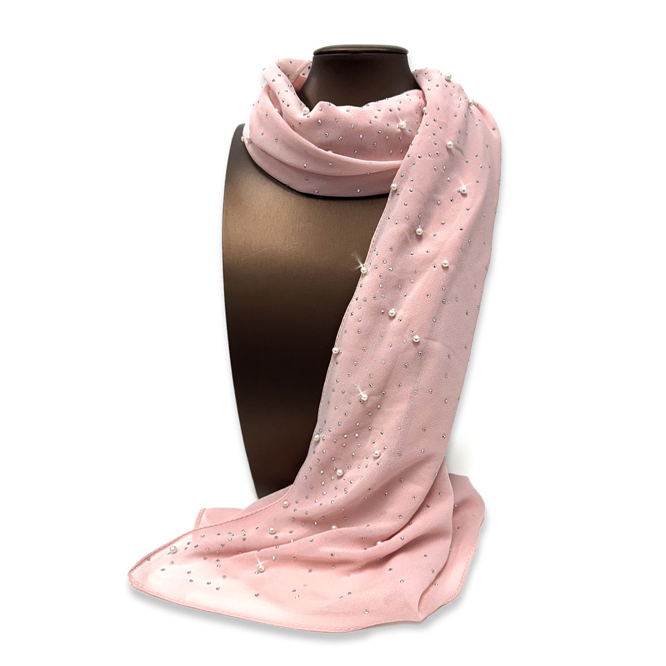 SCARF EMBELISHED LIGHT PINK