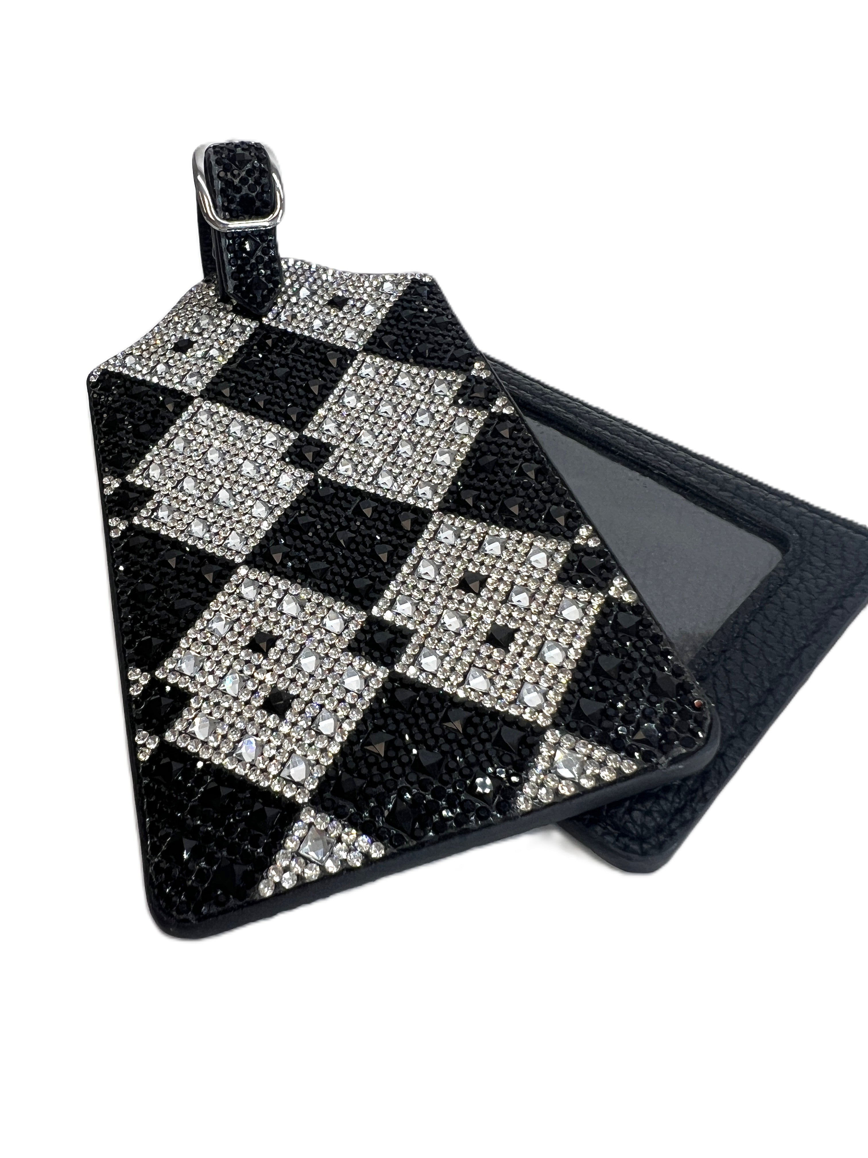 STARRY NIGHT LUGGAGE TAG SILVER BLACK