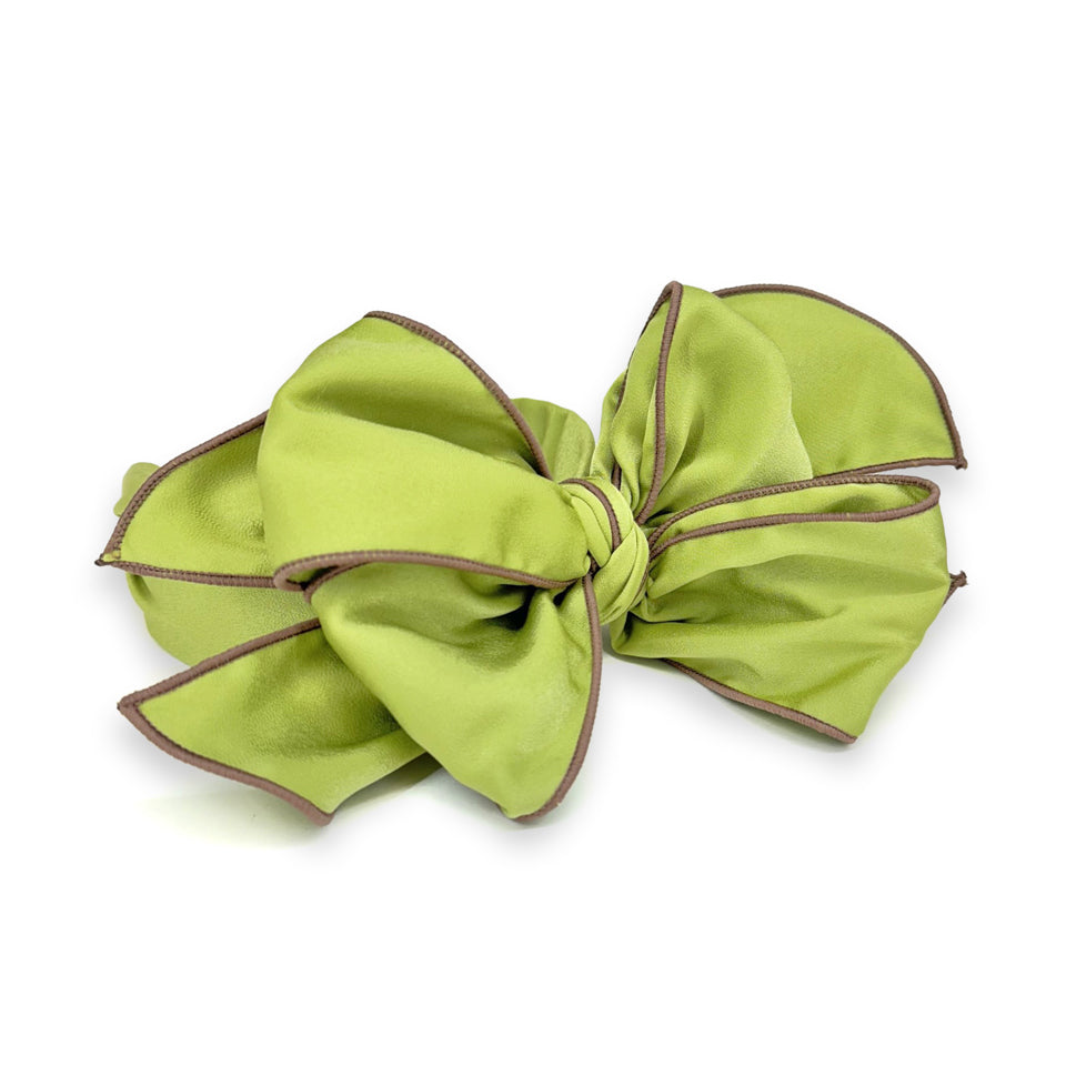 HAIRBAND SINGLE BOW GREEN