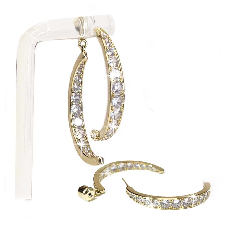 EARRING SPLIT HOOP GOLD