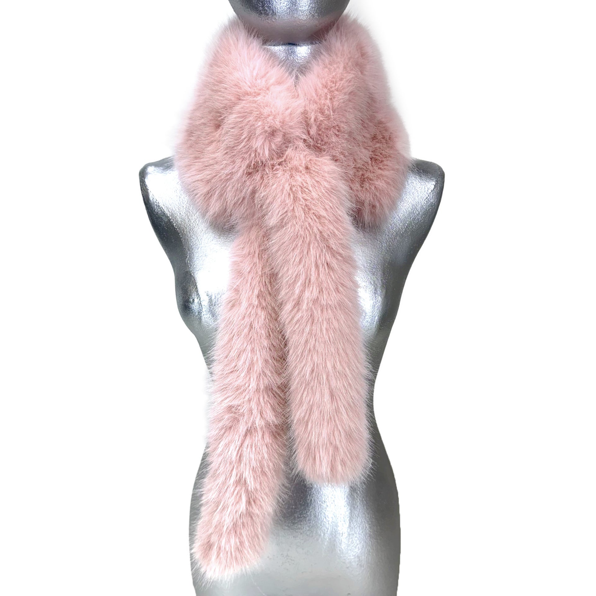 FAUX FUR FANTASY - FUR STOLE PINK