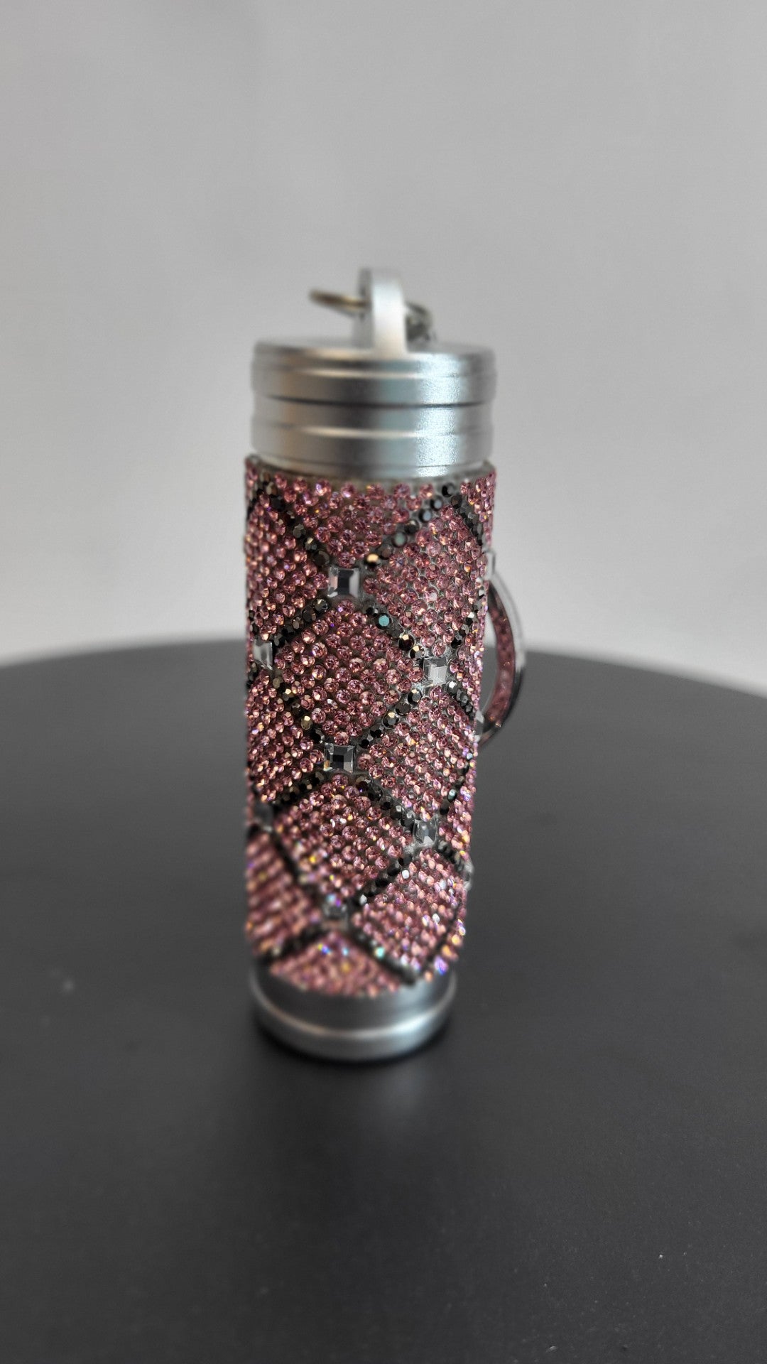 Jacqueline Kent Mini Tumbler Charm Pink Cross