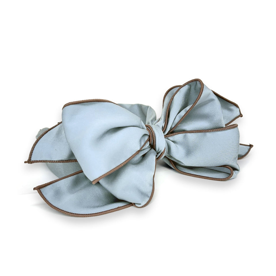 HAIRBAND SINGLE BOW BLUE