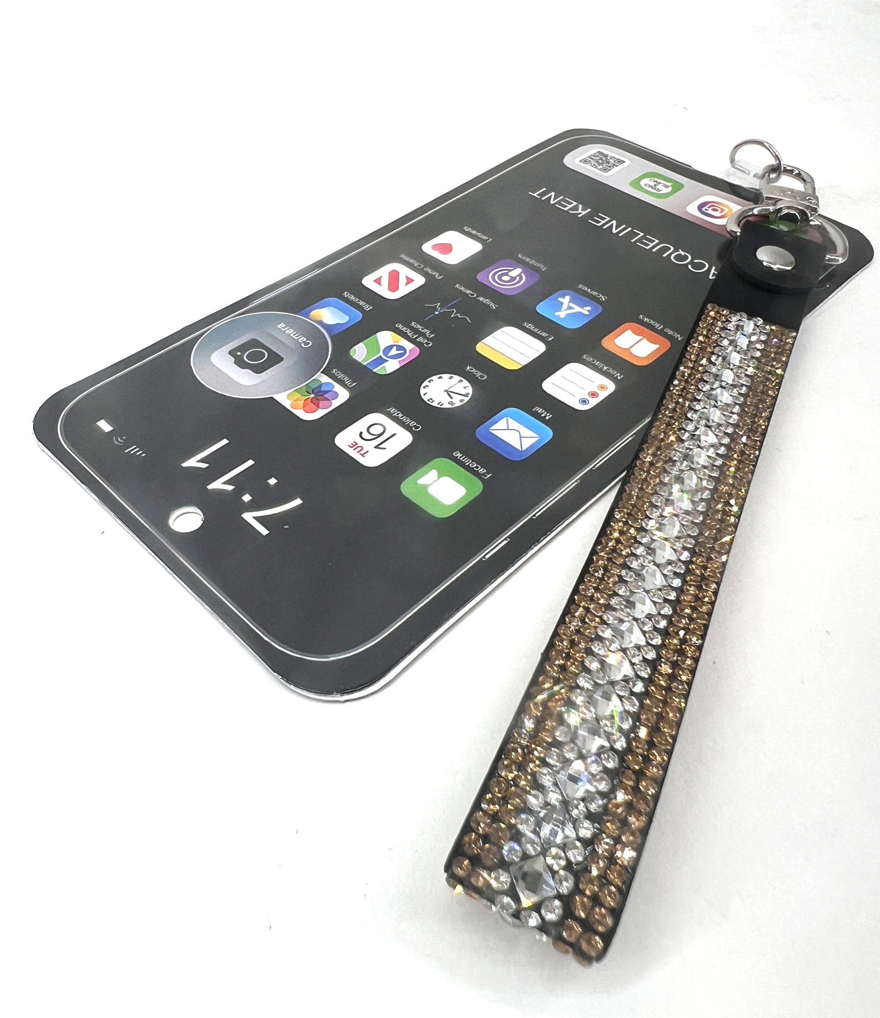 WINGS OF GRACE PHONE WRIST LANYARD GOLD SILVER