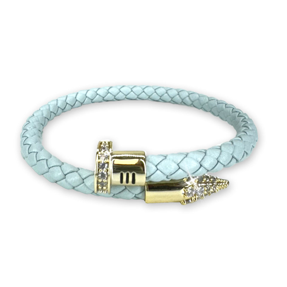 BRACELET BRAIDED FLEX NAIL BLUE