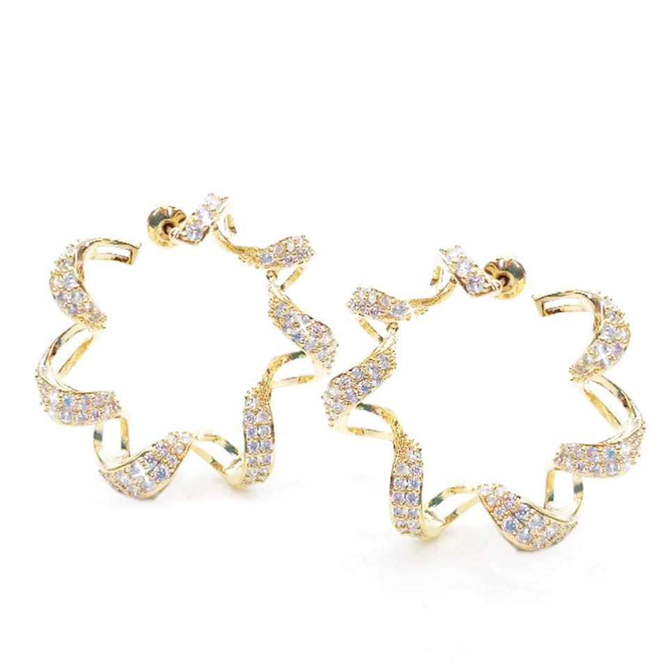 EARRING CURL GOLD