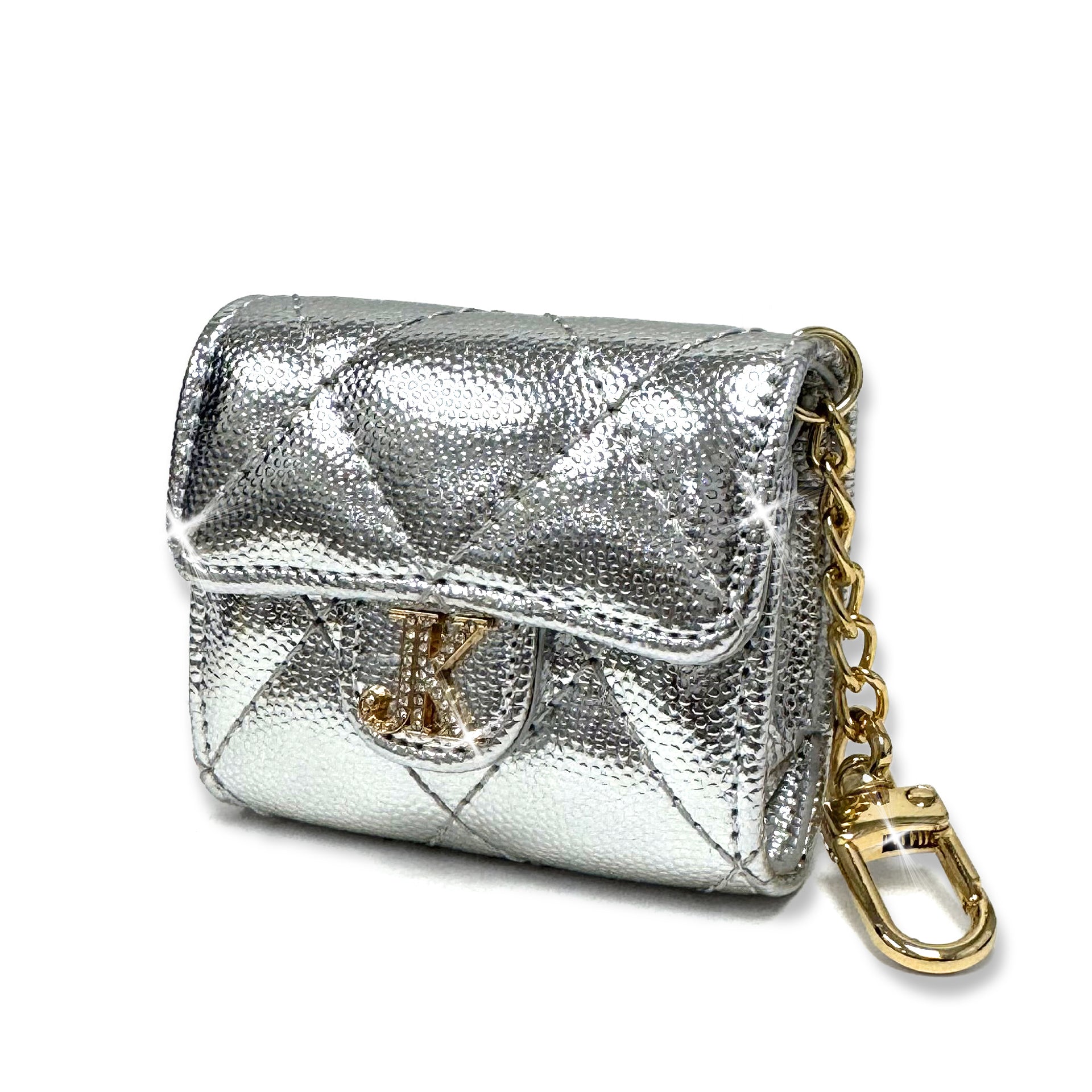 MINI PURSE CHARM SILVER