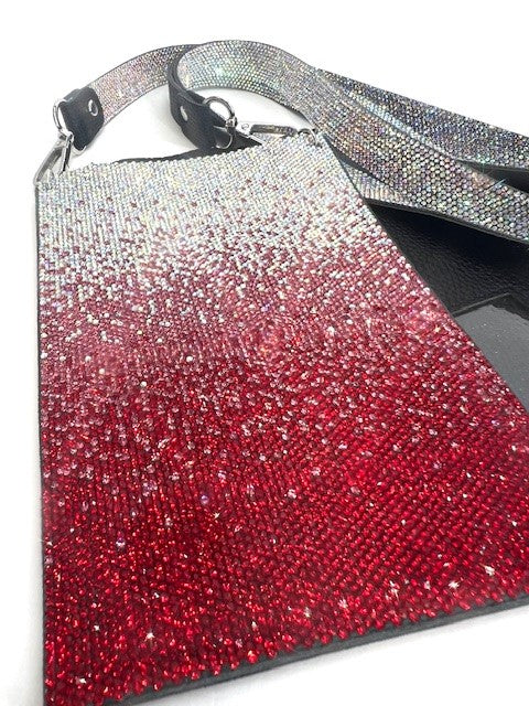 DAZZLE ME DARLING CELLPHONE PURSE RED OMBRE