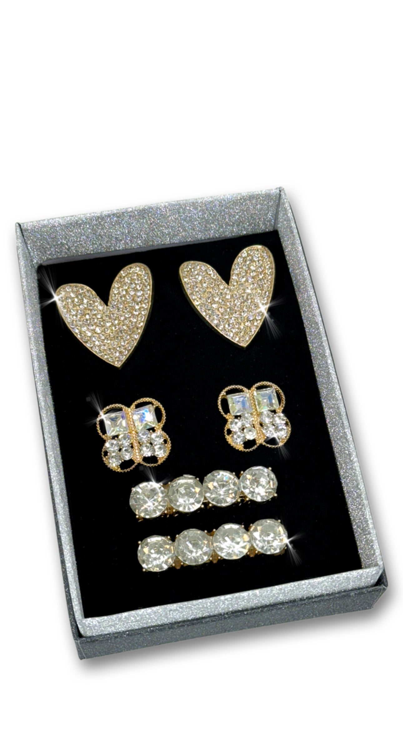 SHOE BLING SWEETHEART COLLECTION CLEAR GOLD