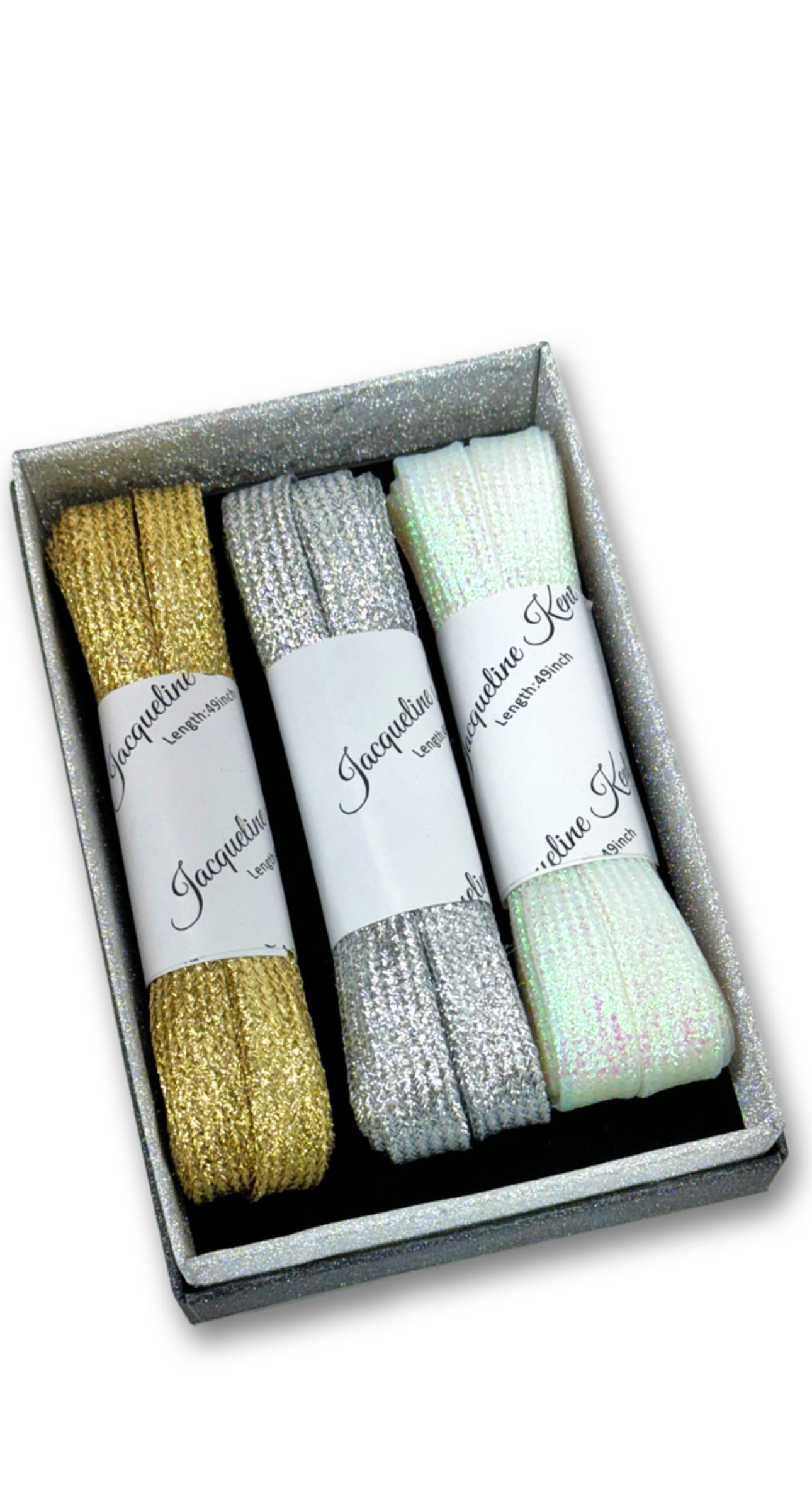 SHOE BLING METALLIC LACES (3 PACK)