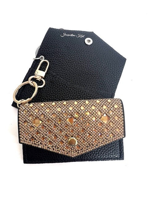 WINGS OF GRACE CARD WALLET GOLD