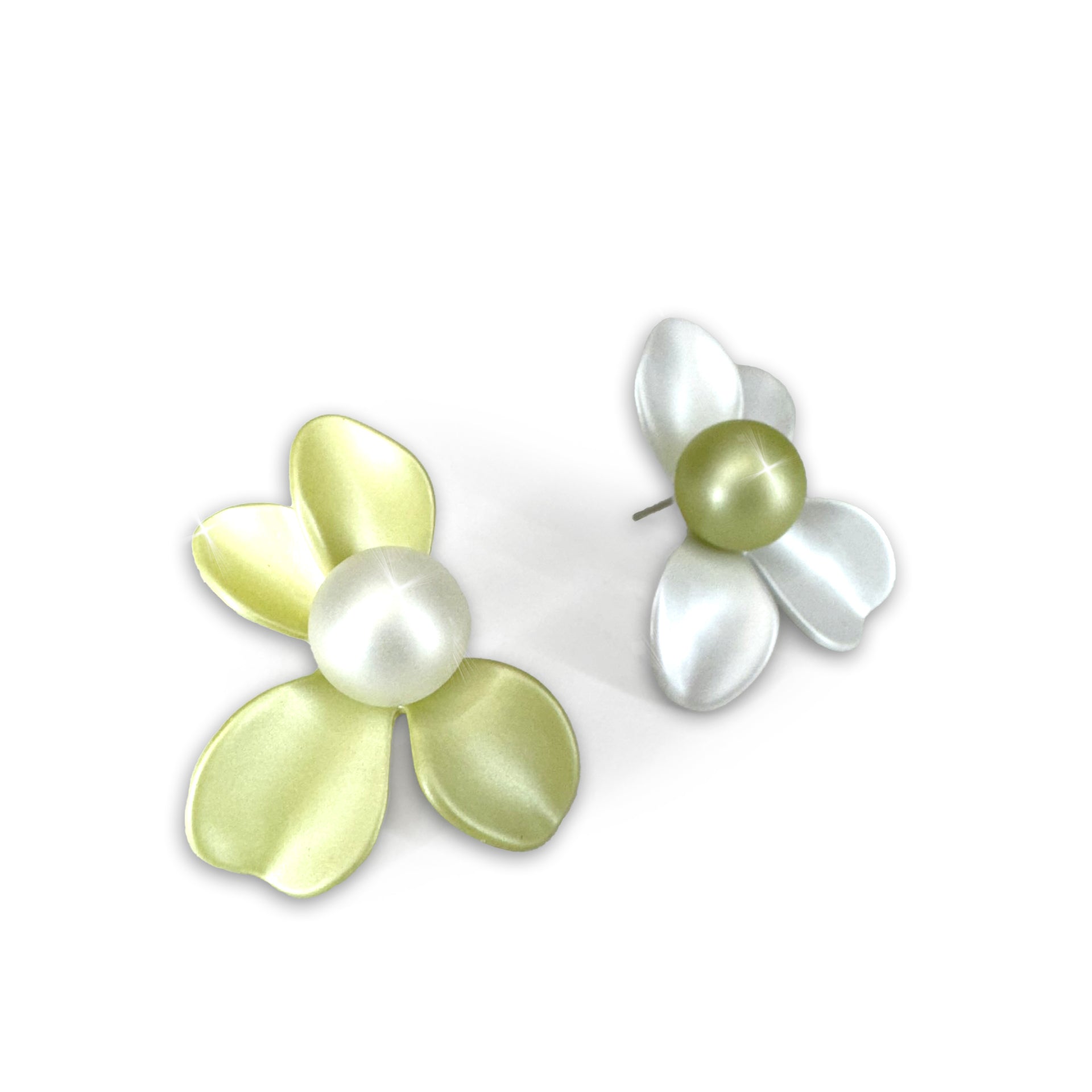 EARRING SPRING POSEY GREEN WHITE