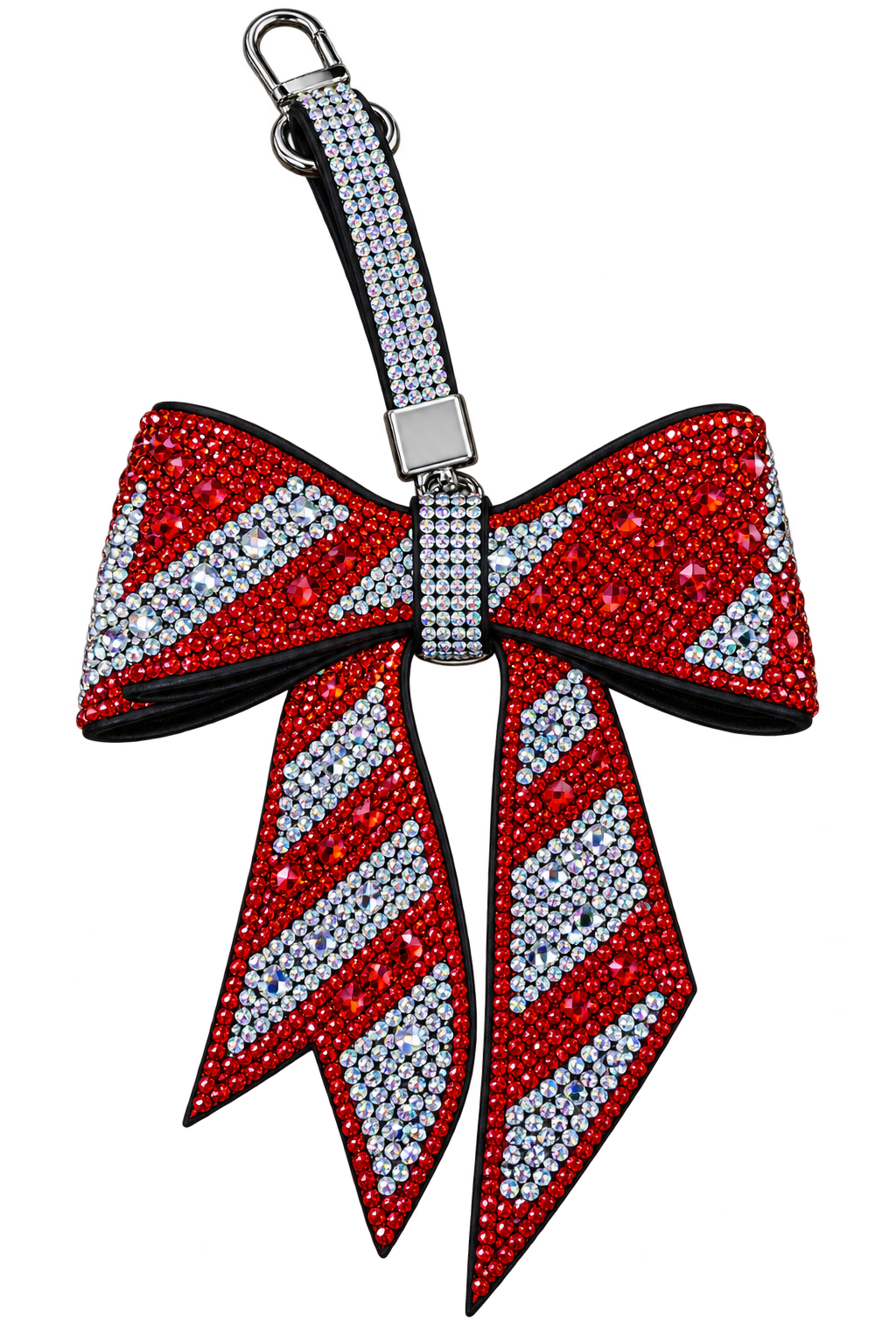 BOW PURSE CHARM RED SILVER  **PRE SALE **