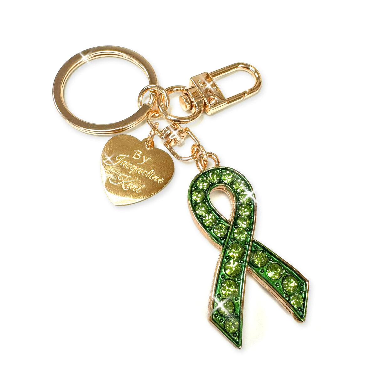 Jacqueline Kent Support Ribbon Charm – GREEN