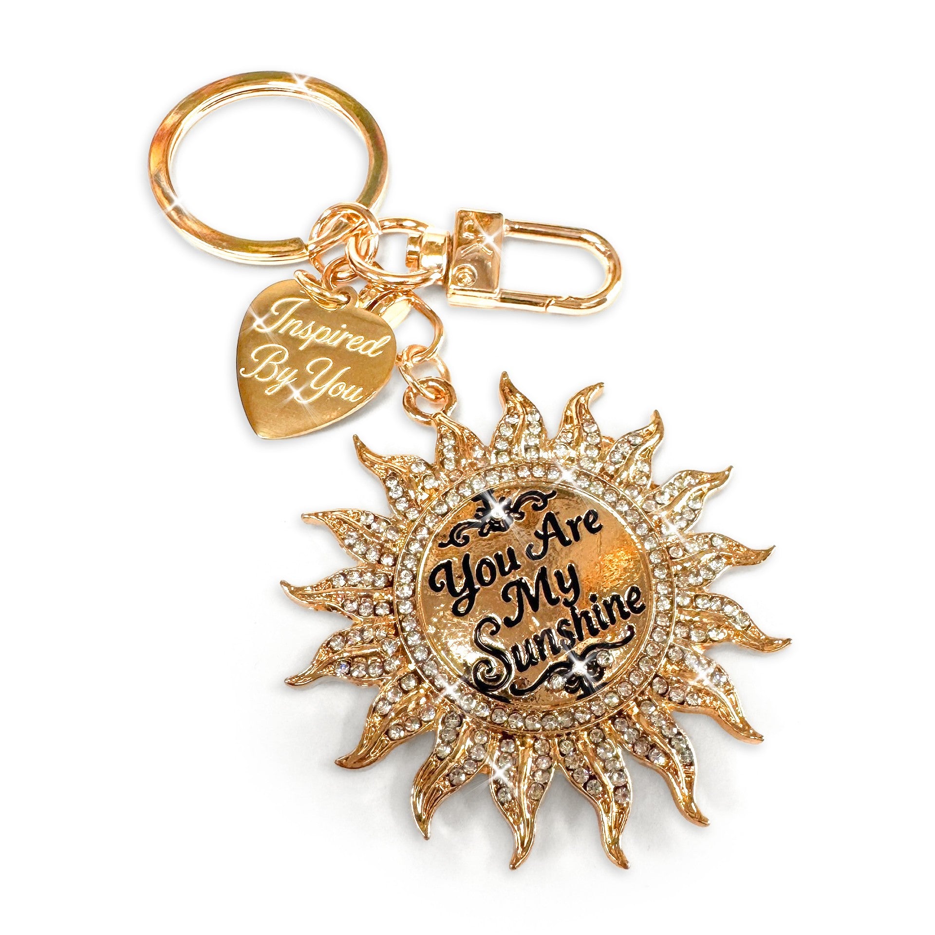 Jacqueline Kent You Are My Sunshine Purse Charm Gold Crystal