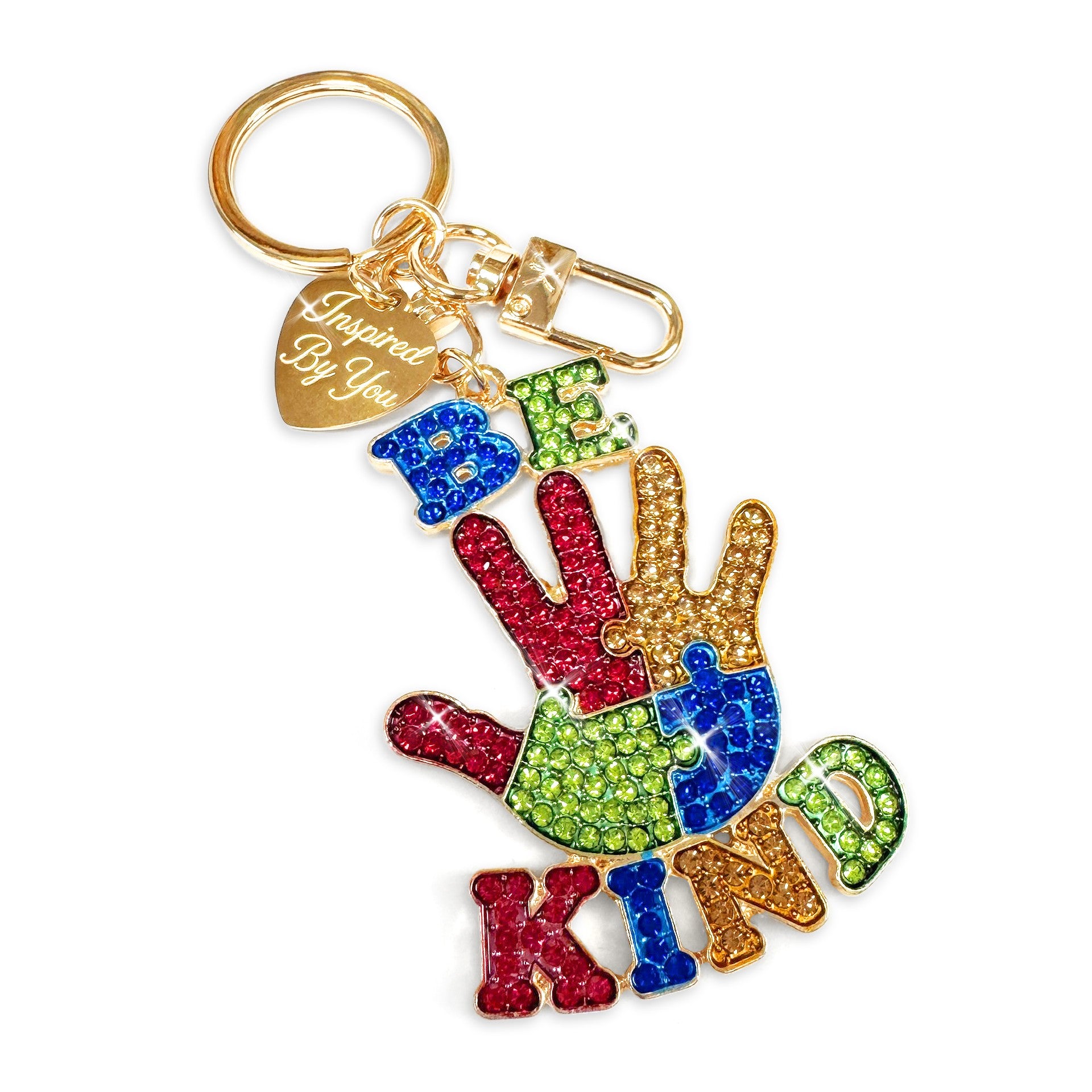PURSE CHARM BE KIND GOLD
