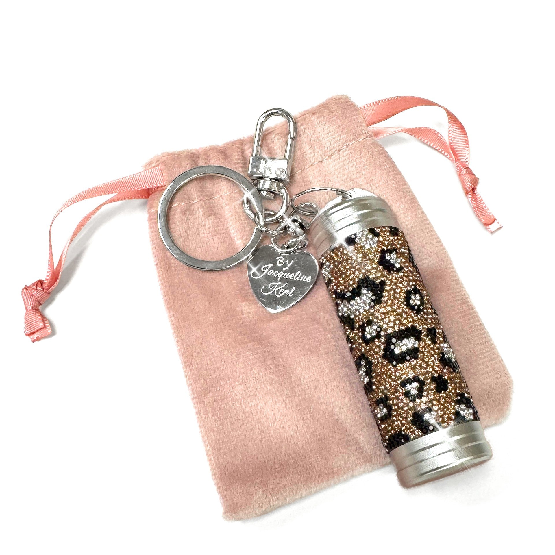 MINI TUMBLER CHARM LEOPARD GOLD