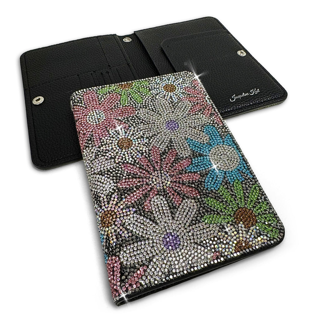 FLOWER POWER PASSPORT HOLDER HEMATITE