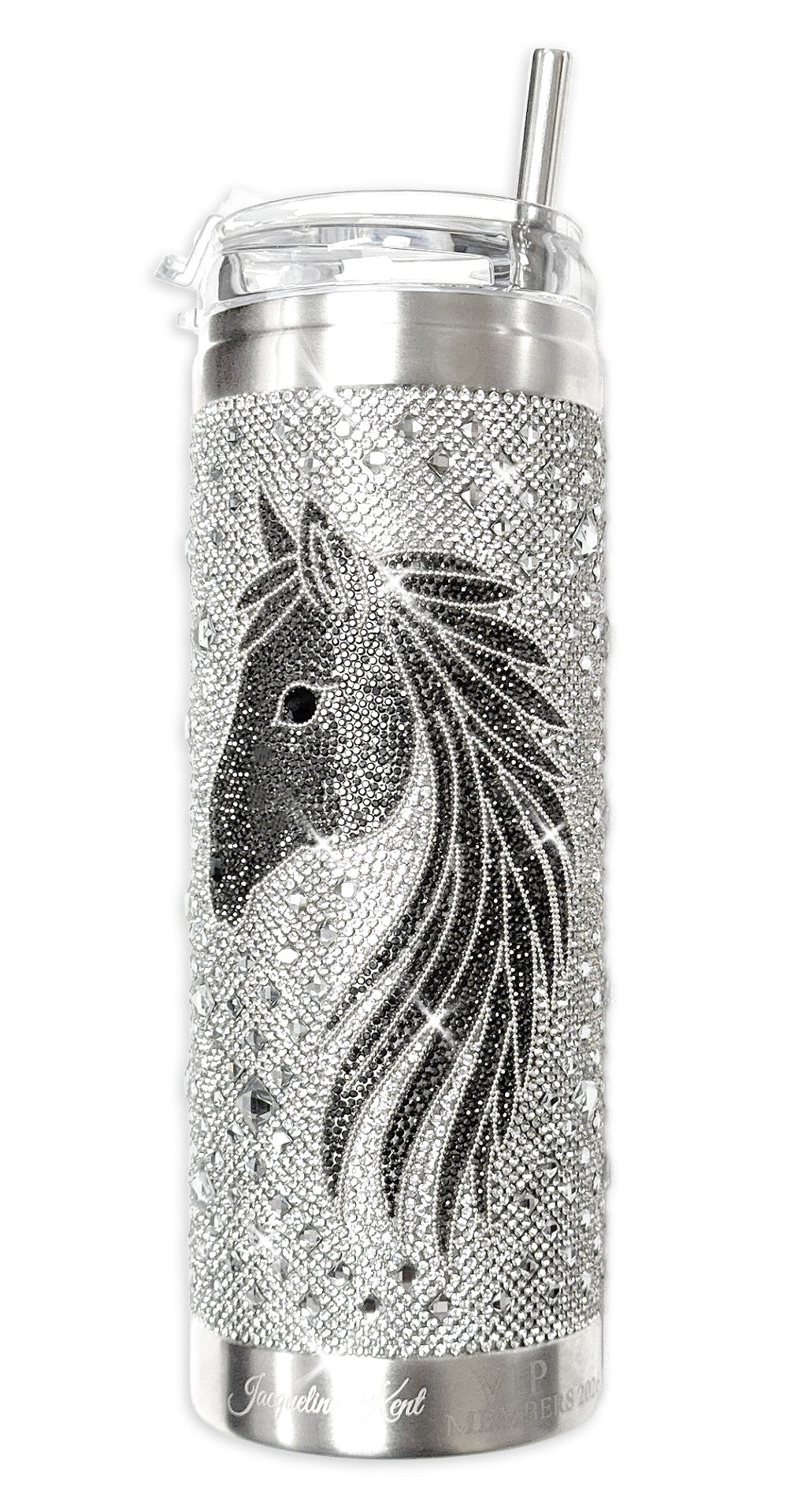 Jacqueline Kent Crystal Tumbler Kentucky Kindred Silver