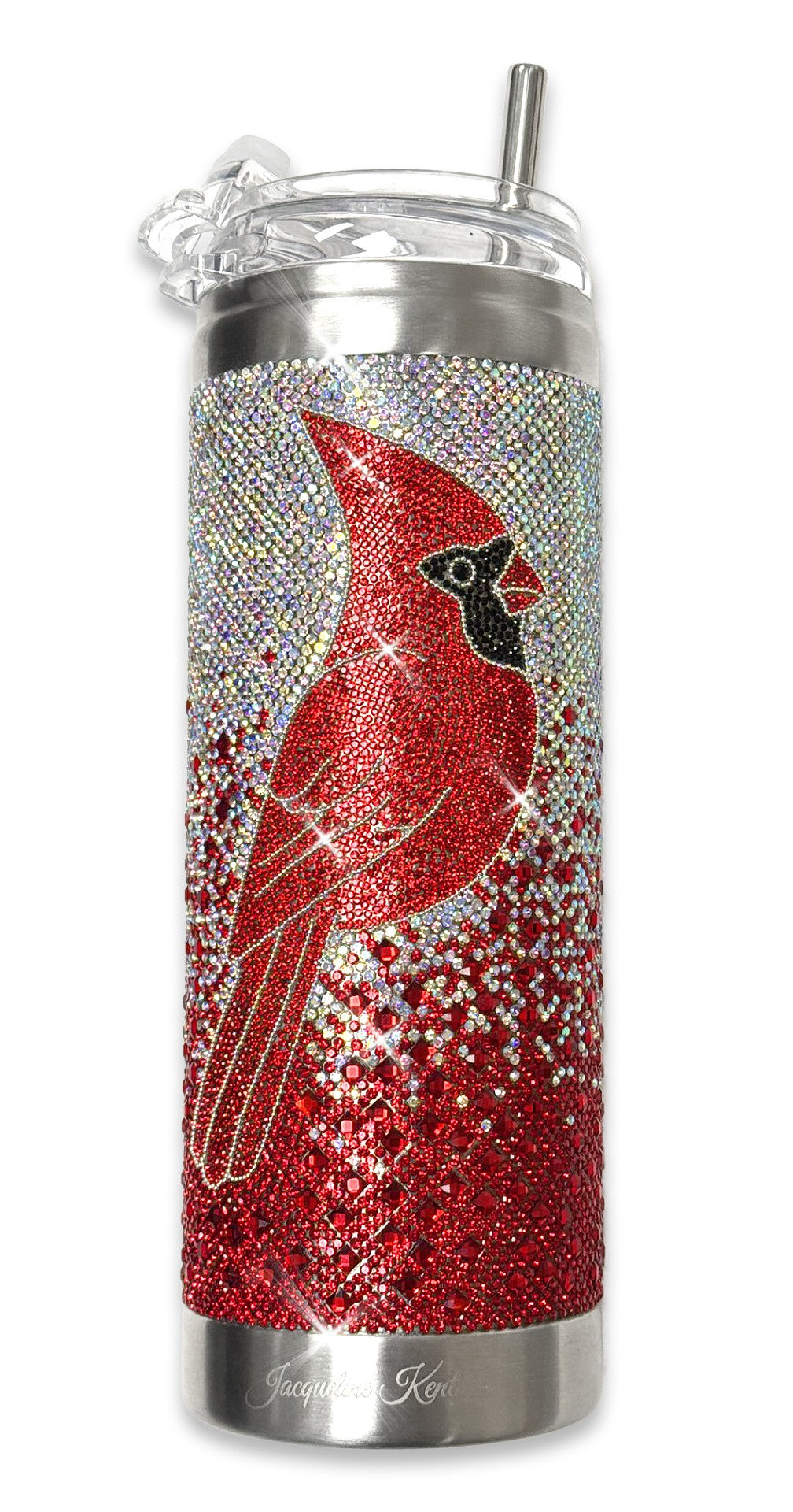 Jacqueline Kent Crystal Tumbler Cardinal