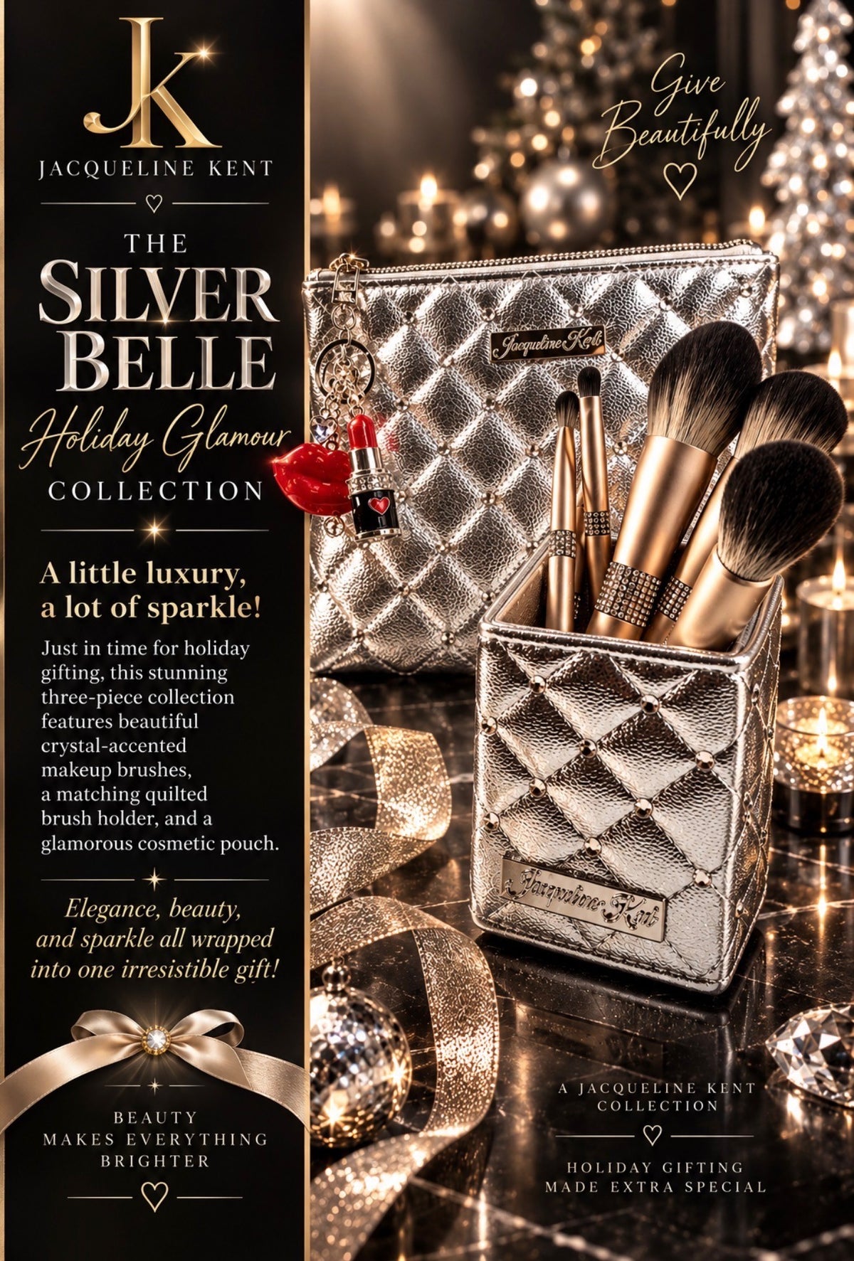 SIGNATURE SERIES MAKE UP ACCESSORY KIT CHAMPAGNE