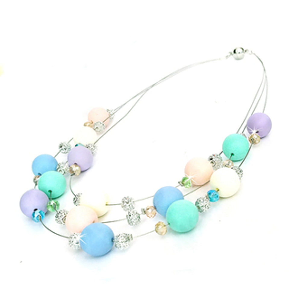 NECKLACE PASTEL BUBBLES MULTI