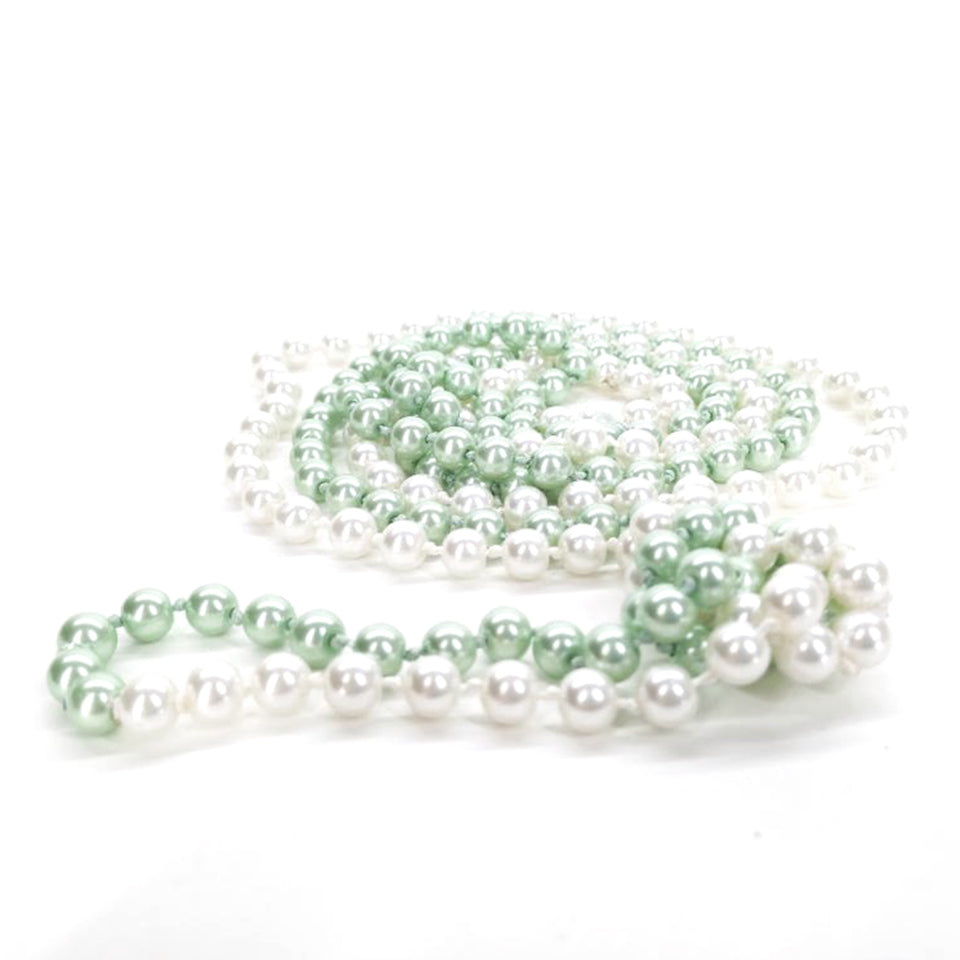 NECKLACE PEARLS GREEN