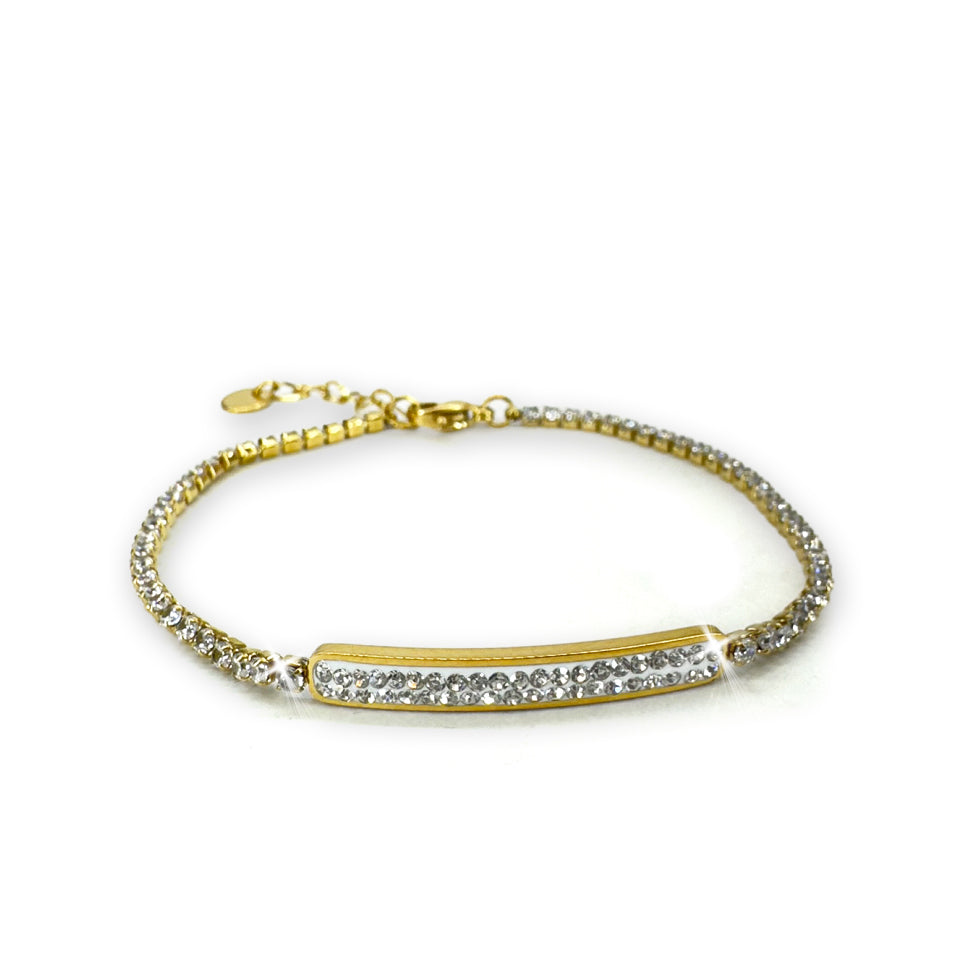 BRACELET TENNIS BAR GOLD