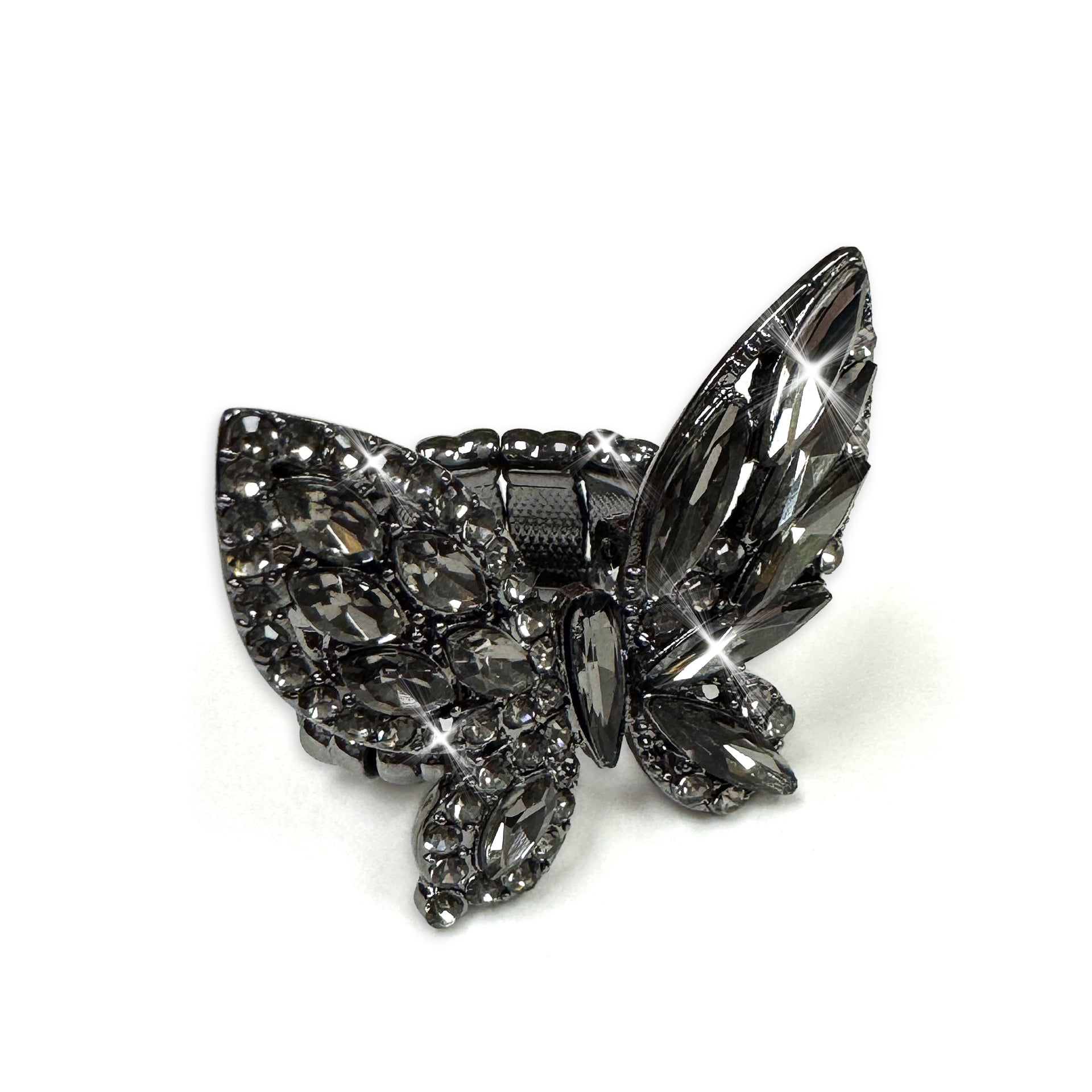 CRYSTAL BUTTERFLY RING