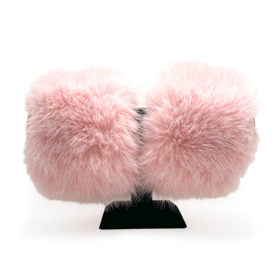 FAUX FUR FANTASY - COUTURE CUFFS PINK