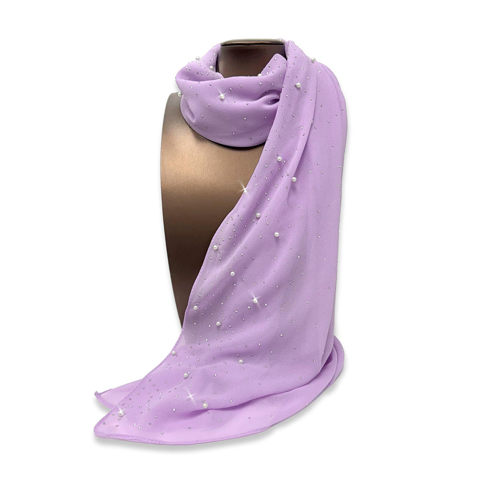 SCARF EMBELISHED LAVENDAR